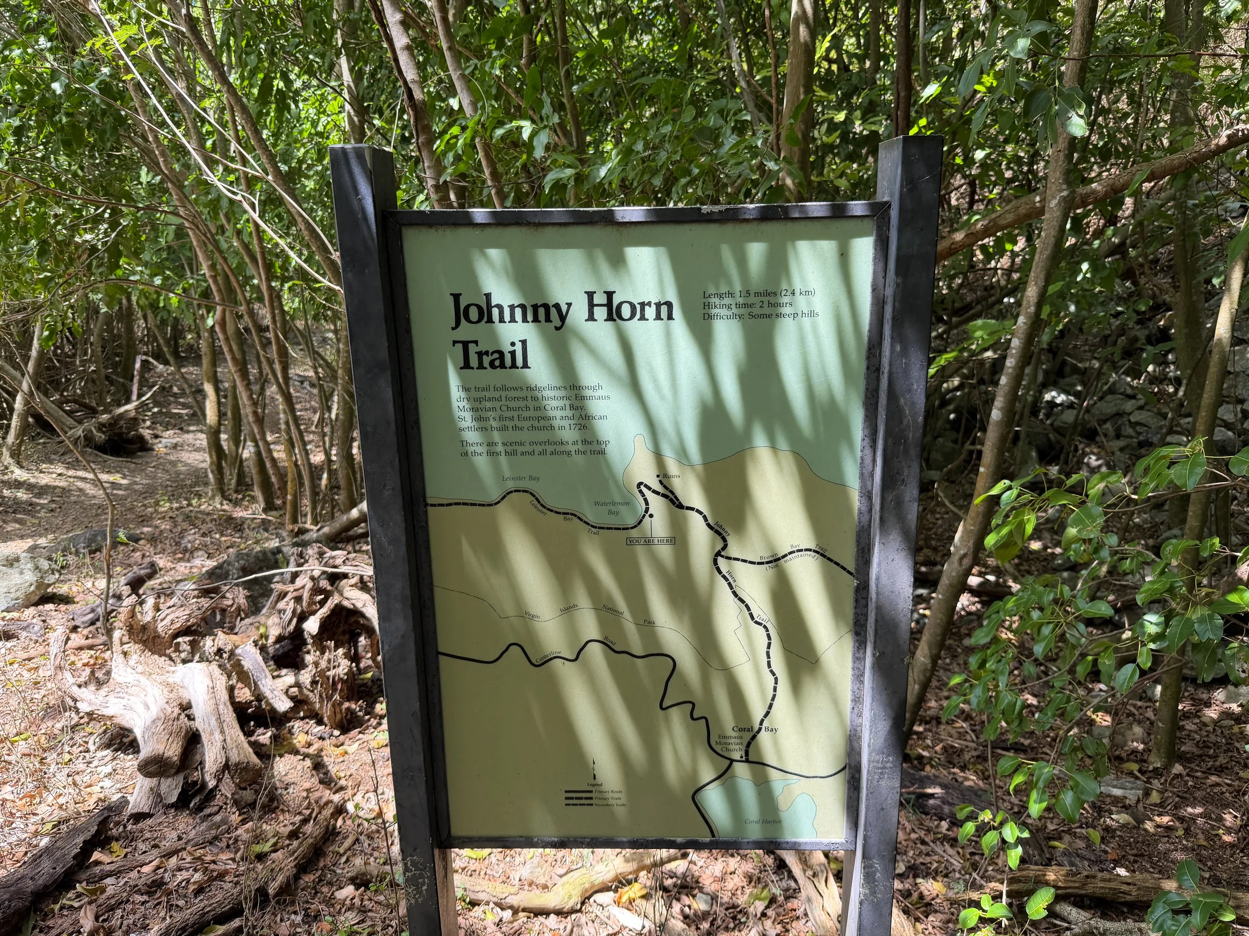 Leinster Bay Hike Virgin Islands National Park