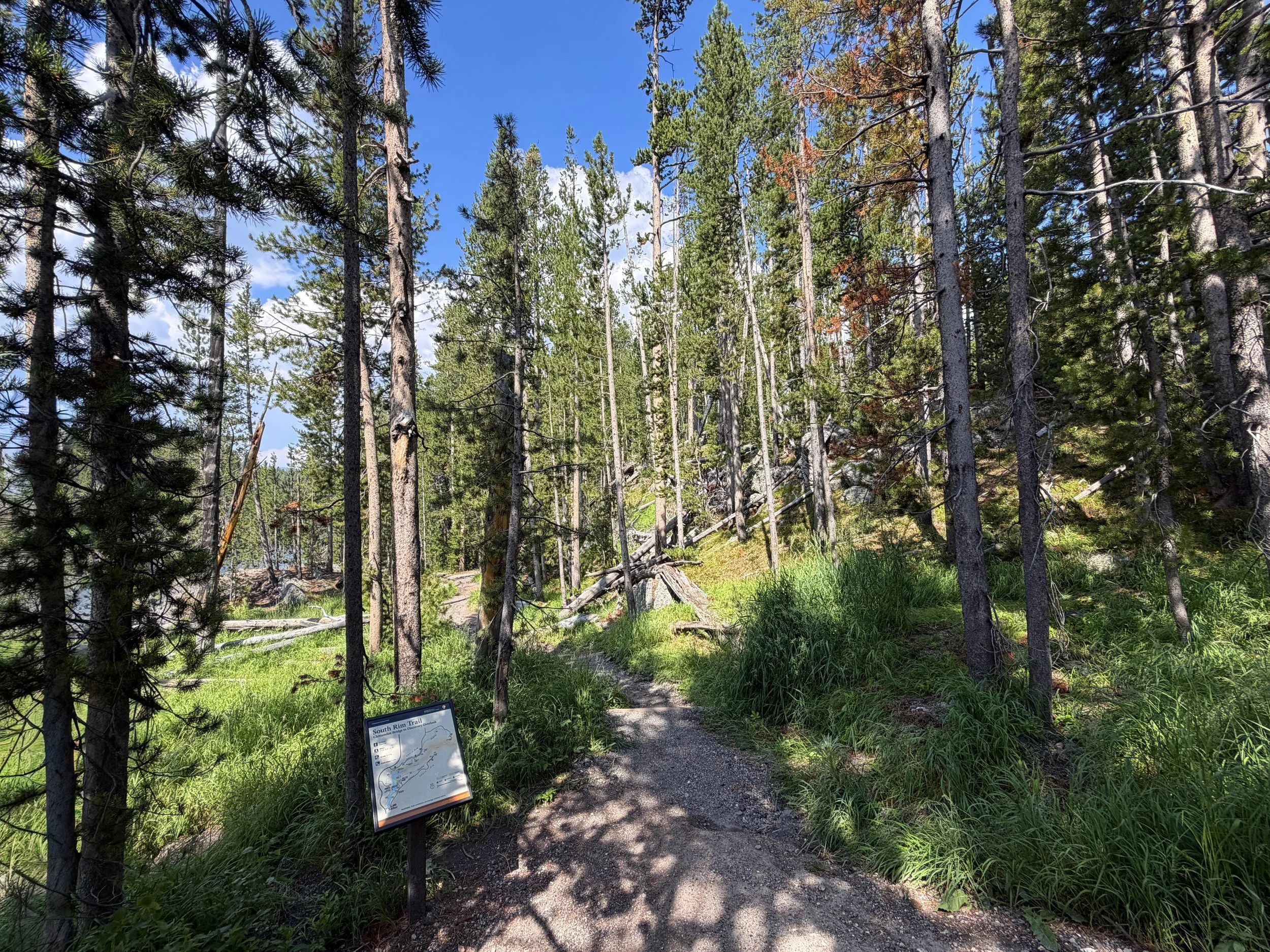 South Rim Trail Yellowstone National Park Wyoming
