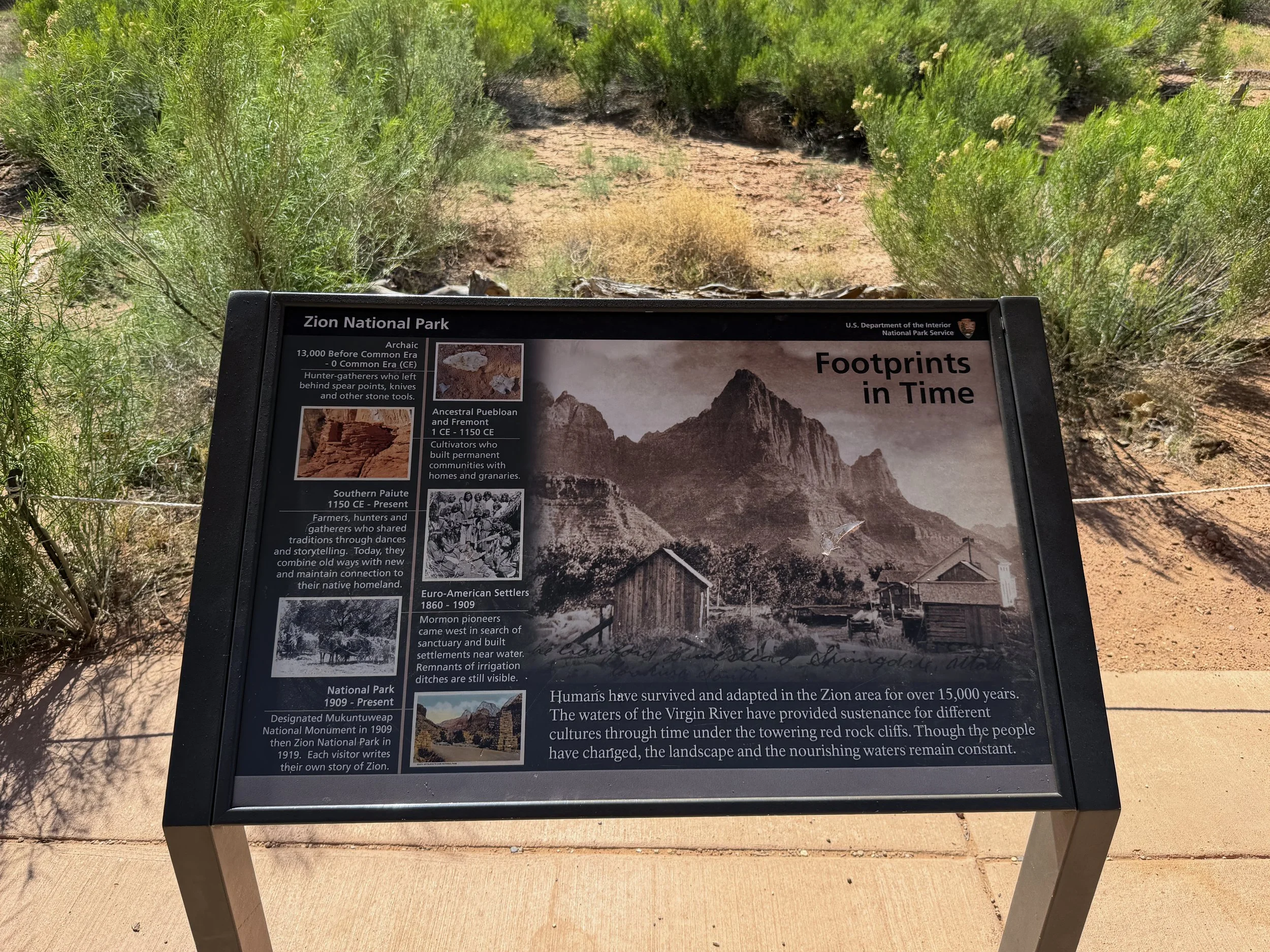 Pa'rus Trail Zion National Park Utah