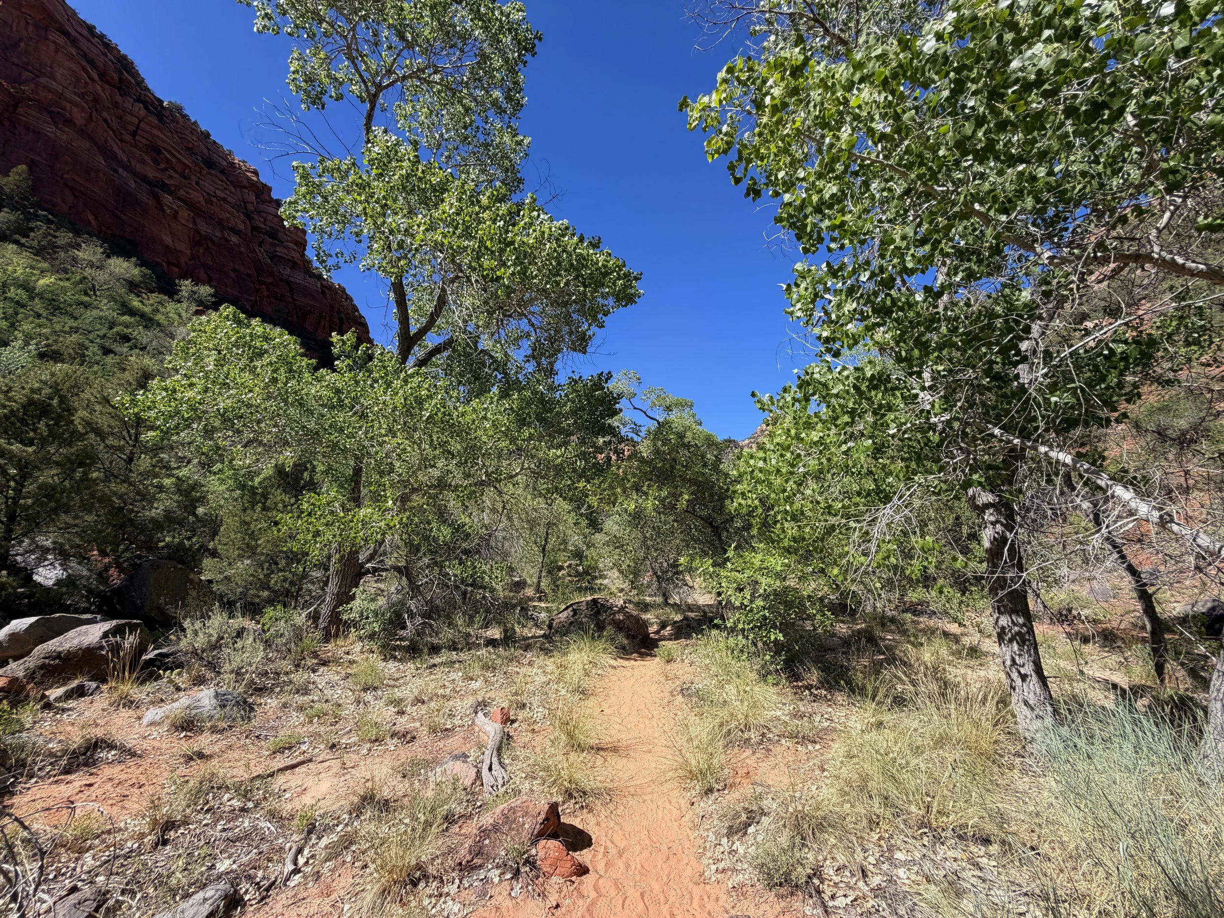 Subway Trail Bottom Up Route Zion National Park Utah