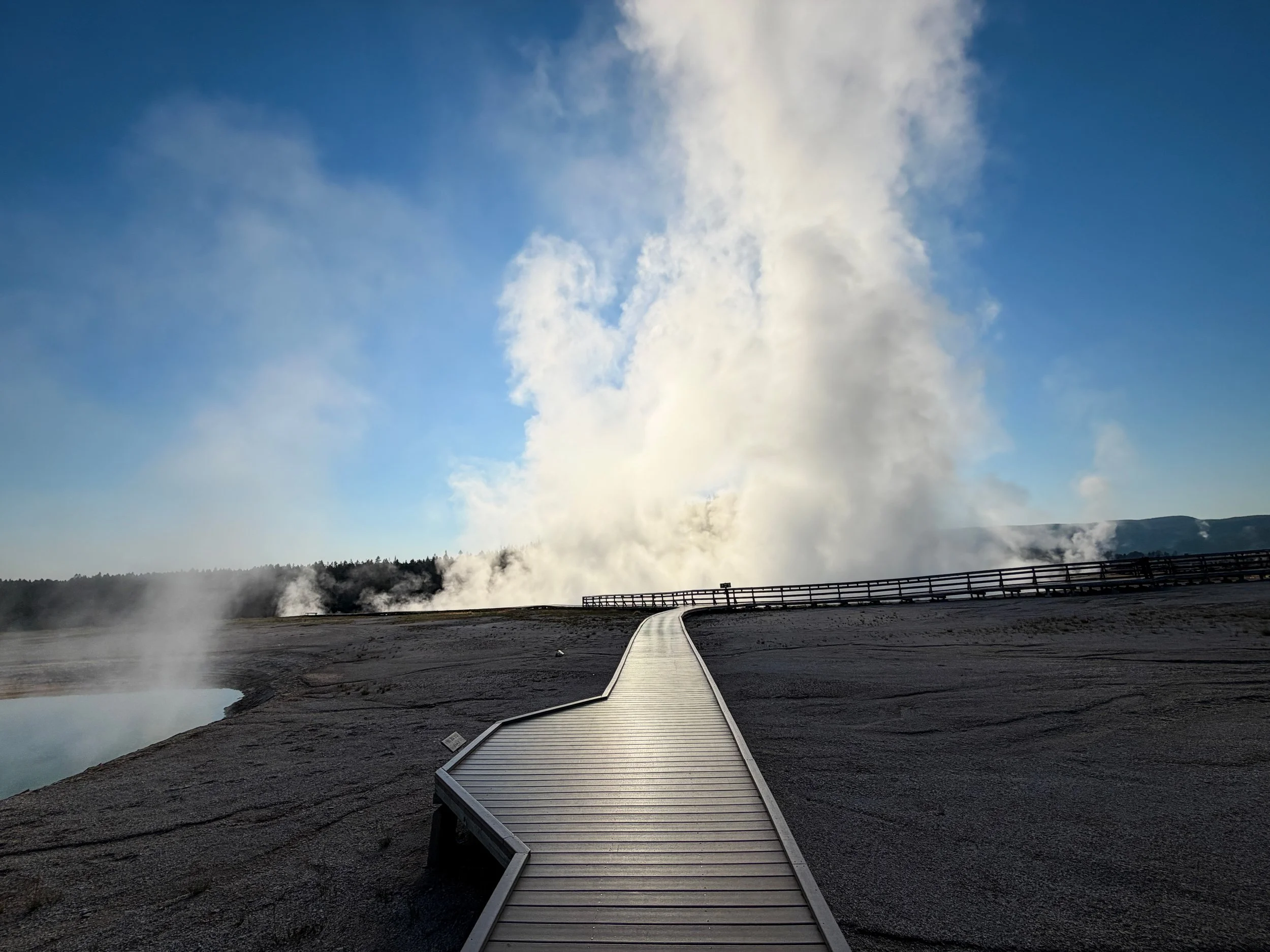 Midway Geyser Basin Trail Yellowstone National Park Wyoming