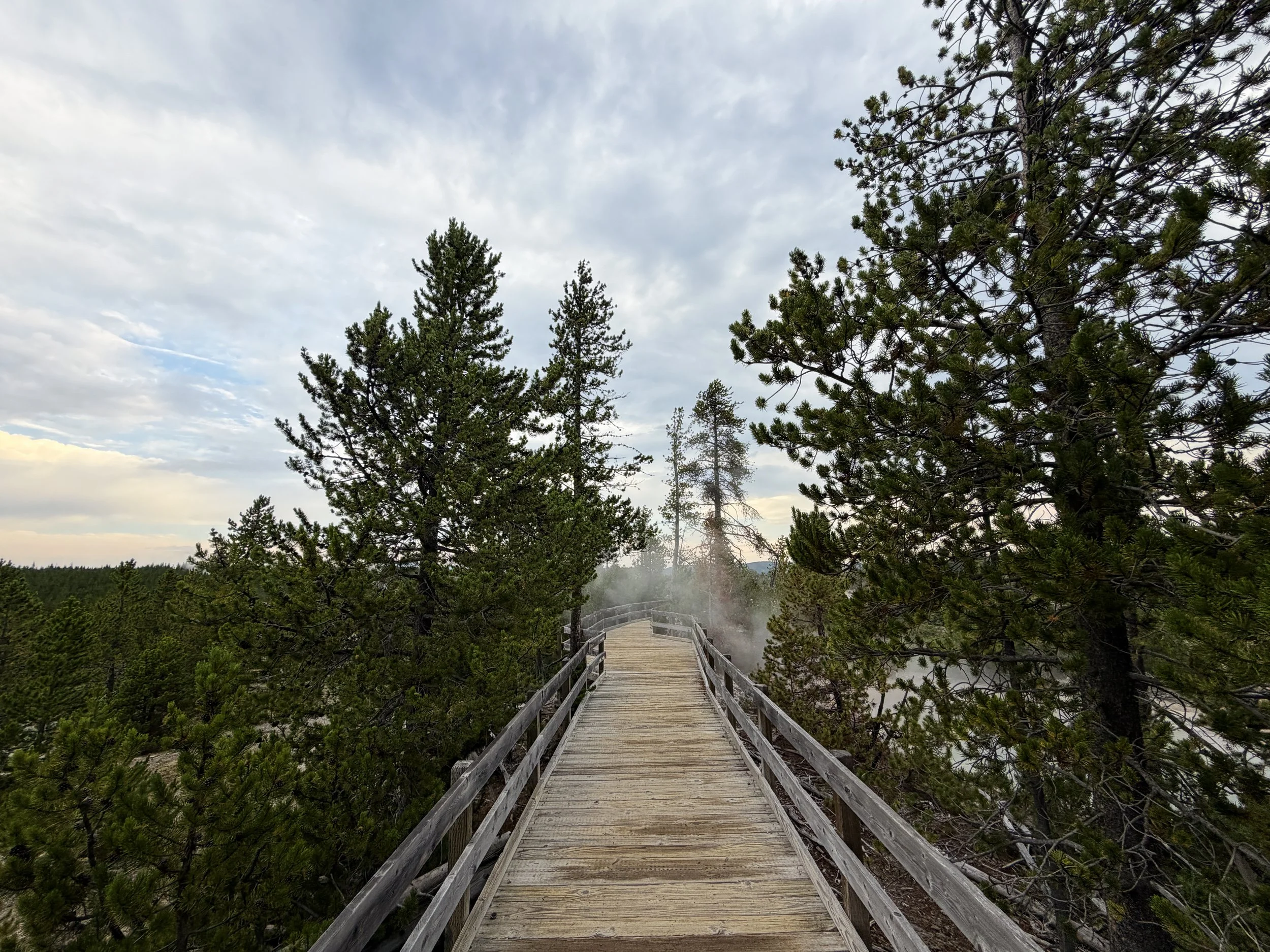Back Basin Boardwalk Trail Yellowstone National Park Wyoming