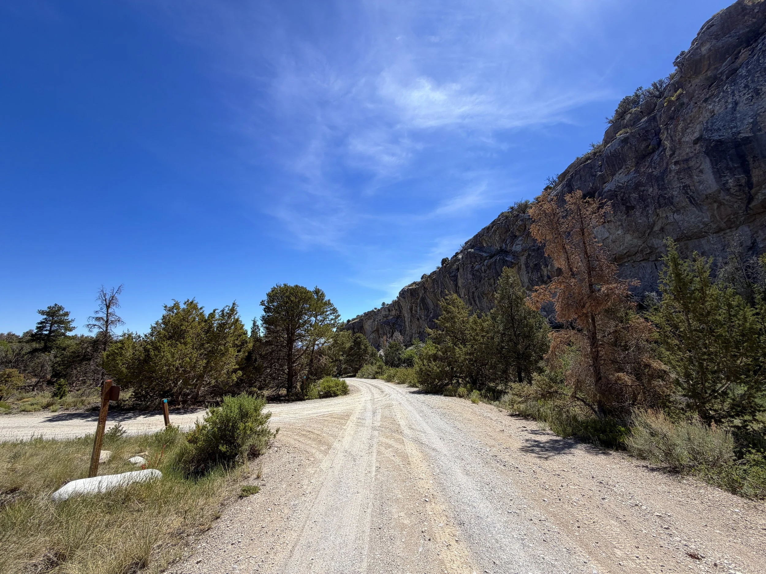Grey Cliffs Campground Pole Canyon Loop Trail Great Basin National Park Nevada