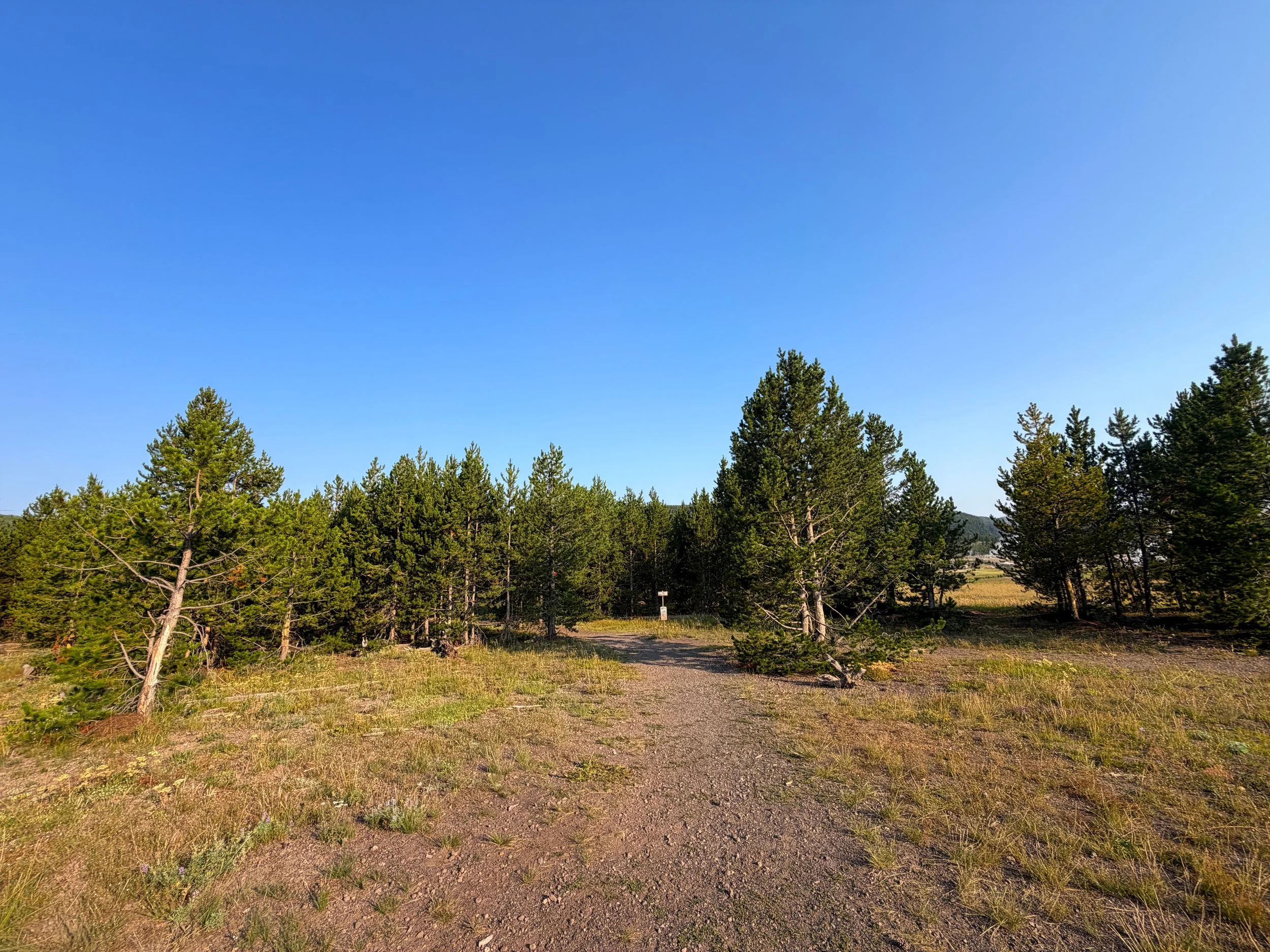 Mystic Falls Trailhead Yellowstone National Park Wyoming