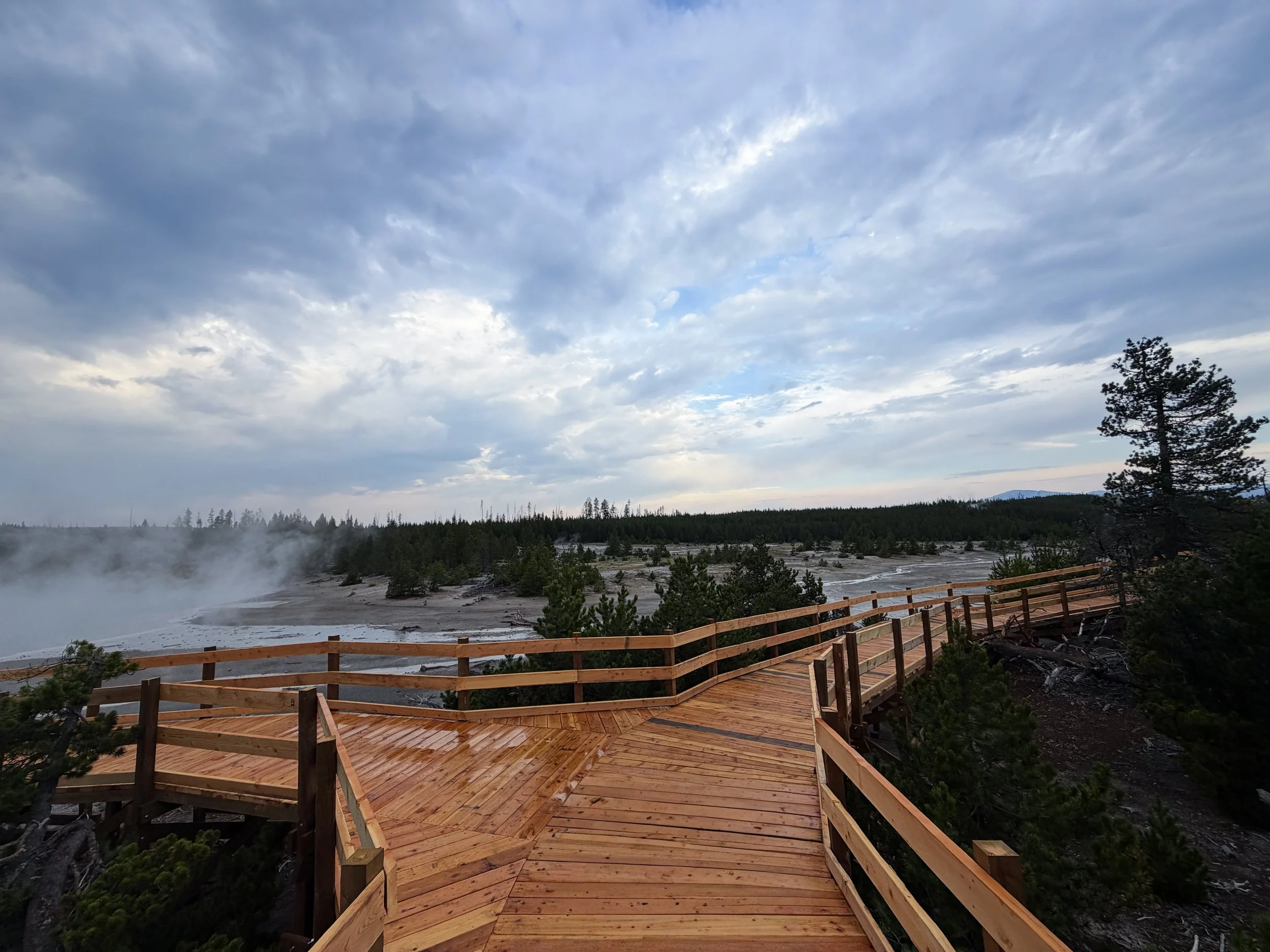 Norris Geyser Basin Boardwalk Trail Yellowstone National Park Wyoming