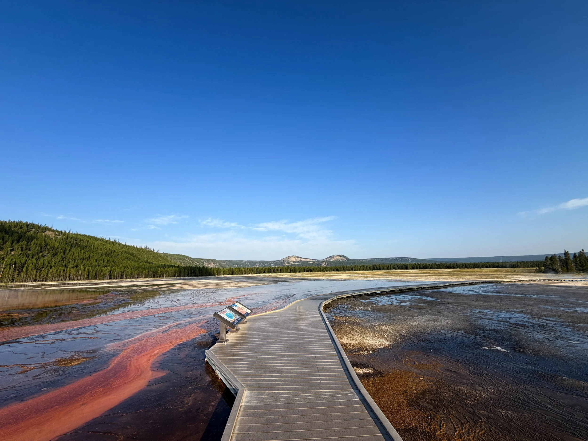 Grand Prismatic Spring Trail Yellowstone National Park Wyoming