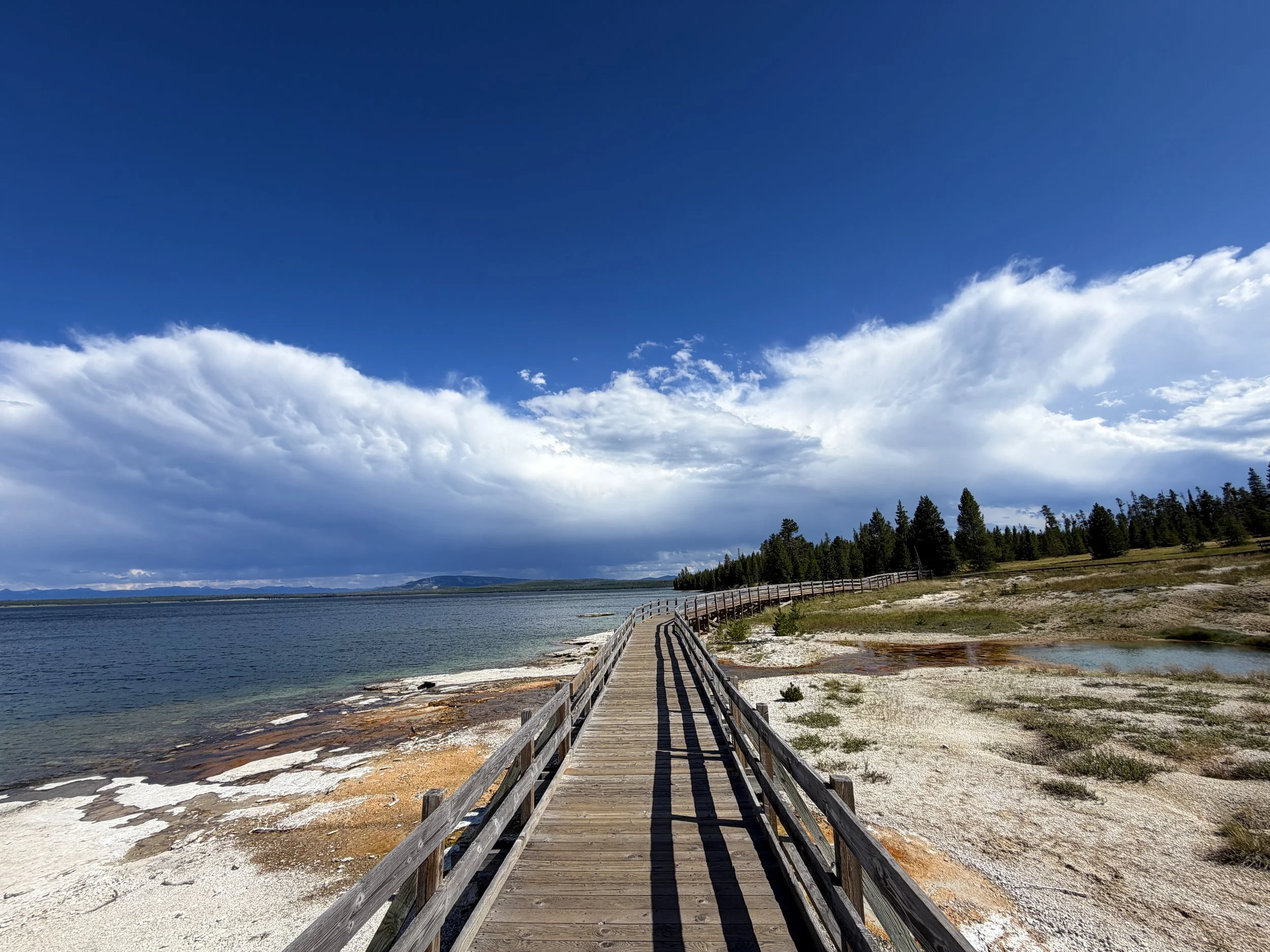 West Thumb Geyser Basin Trail Yellowstone National Park Wyoming