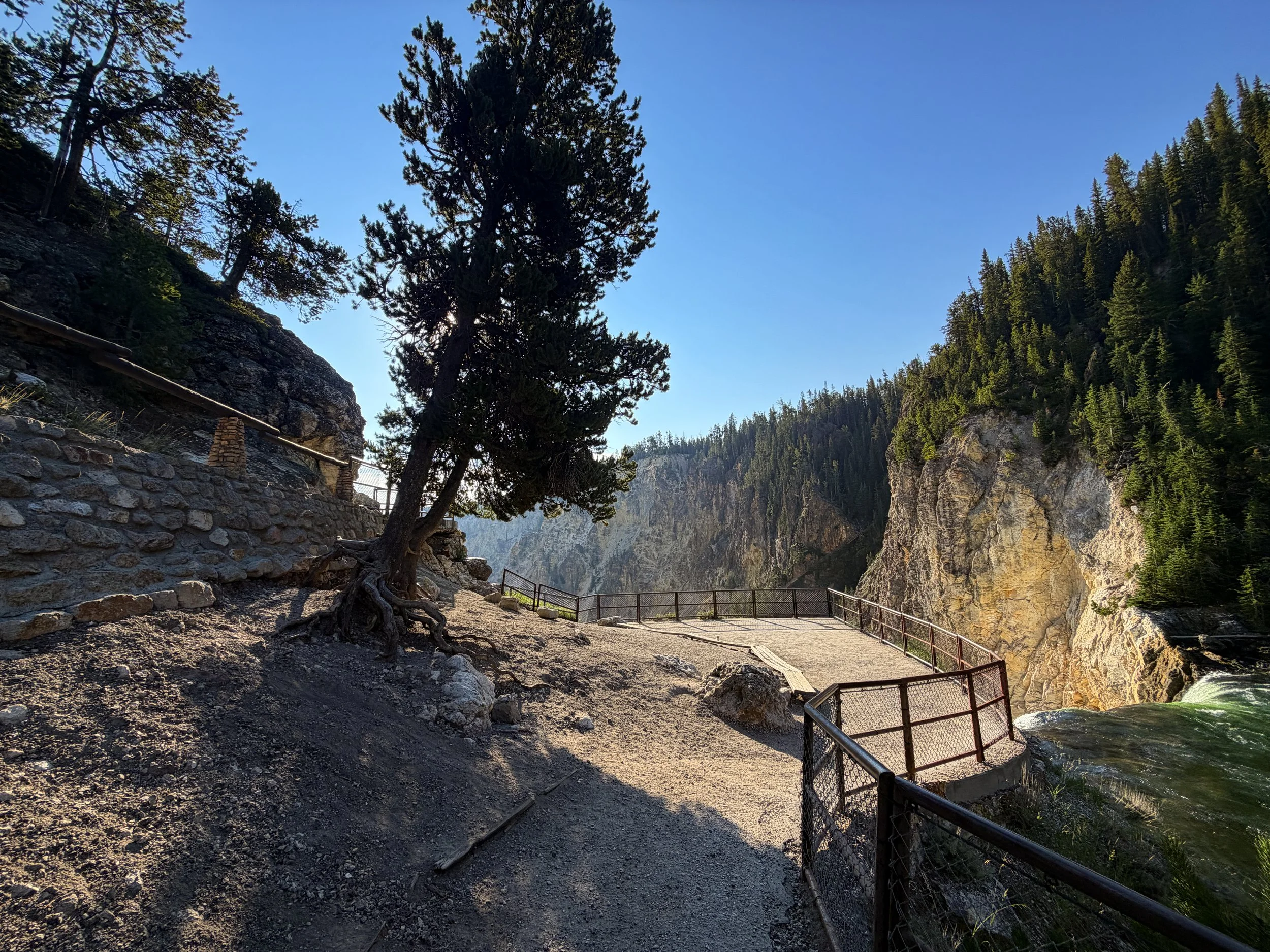 Brink of the Lower Falls Yellowstone National Park Wyoming