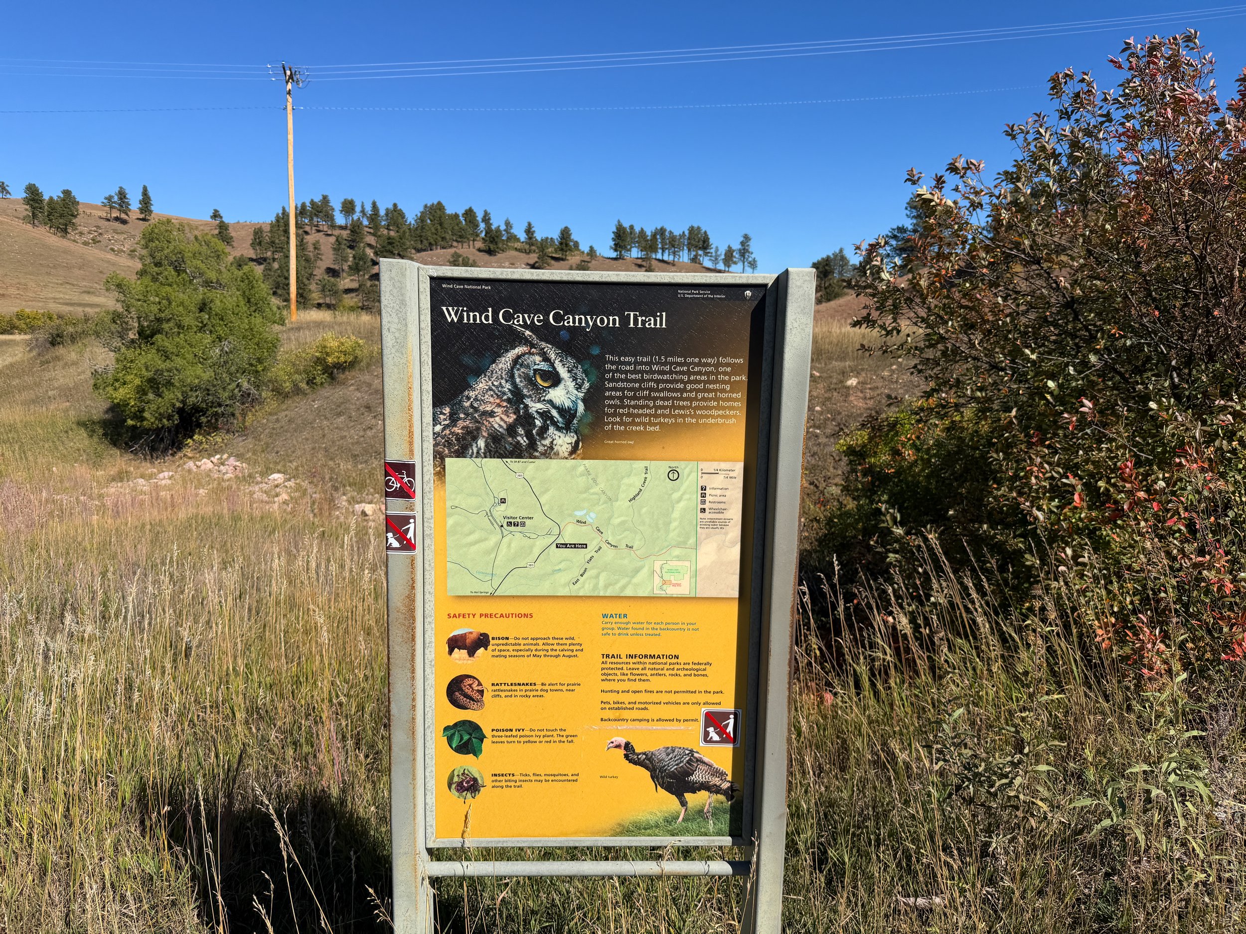 Wind Cave Canyon Trailhead Wind Cave National Park South Dakota