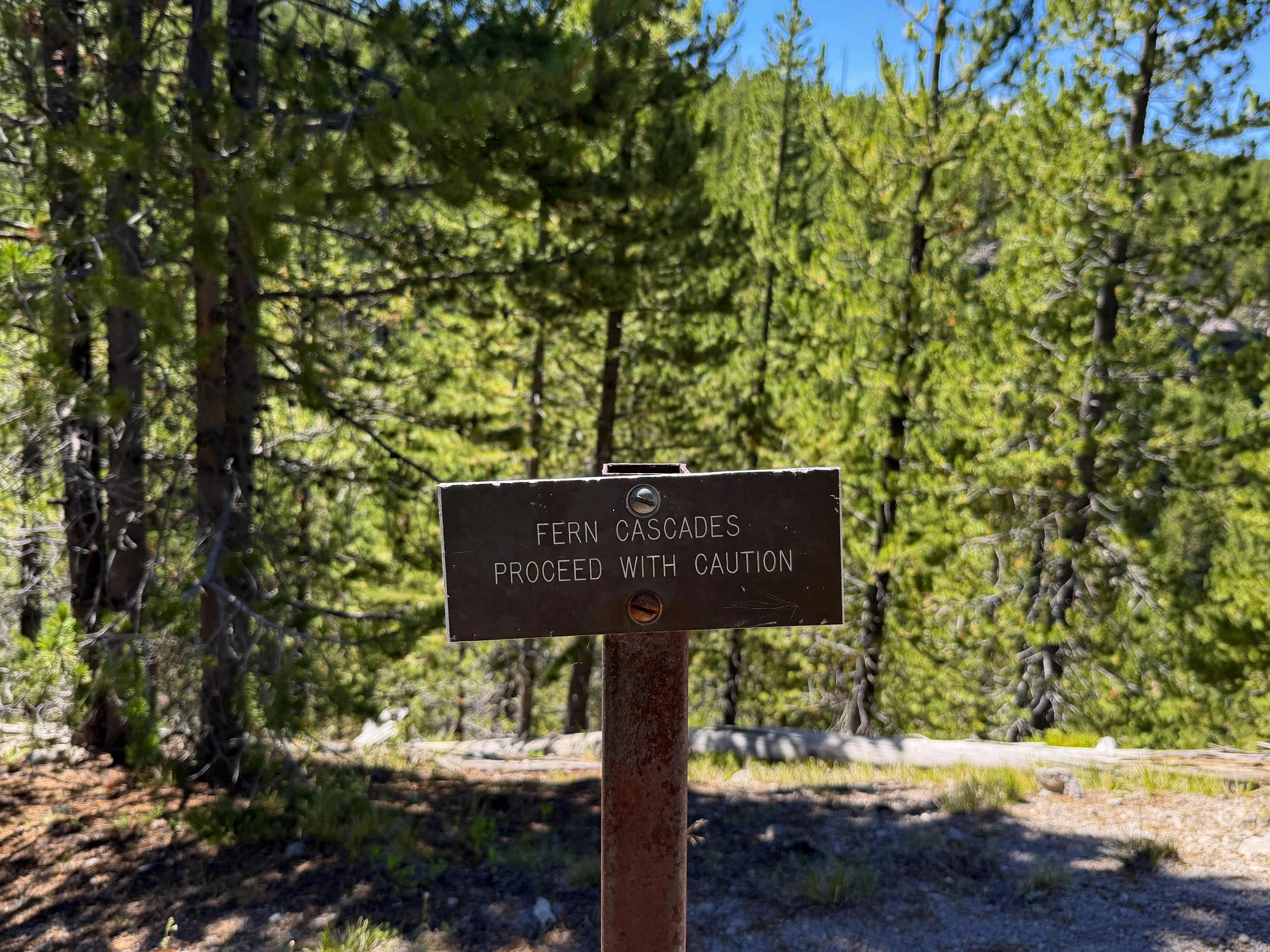 Fern Cascades Trail Yellowstone National Park Wyoming