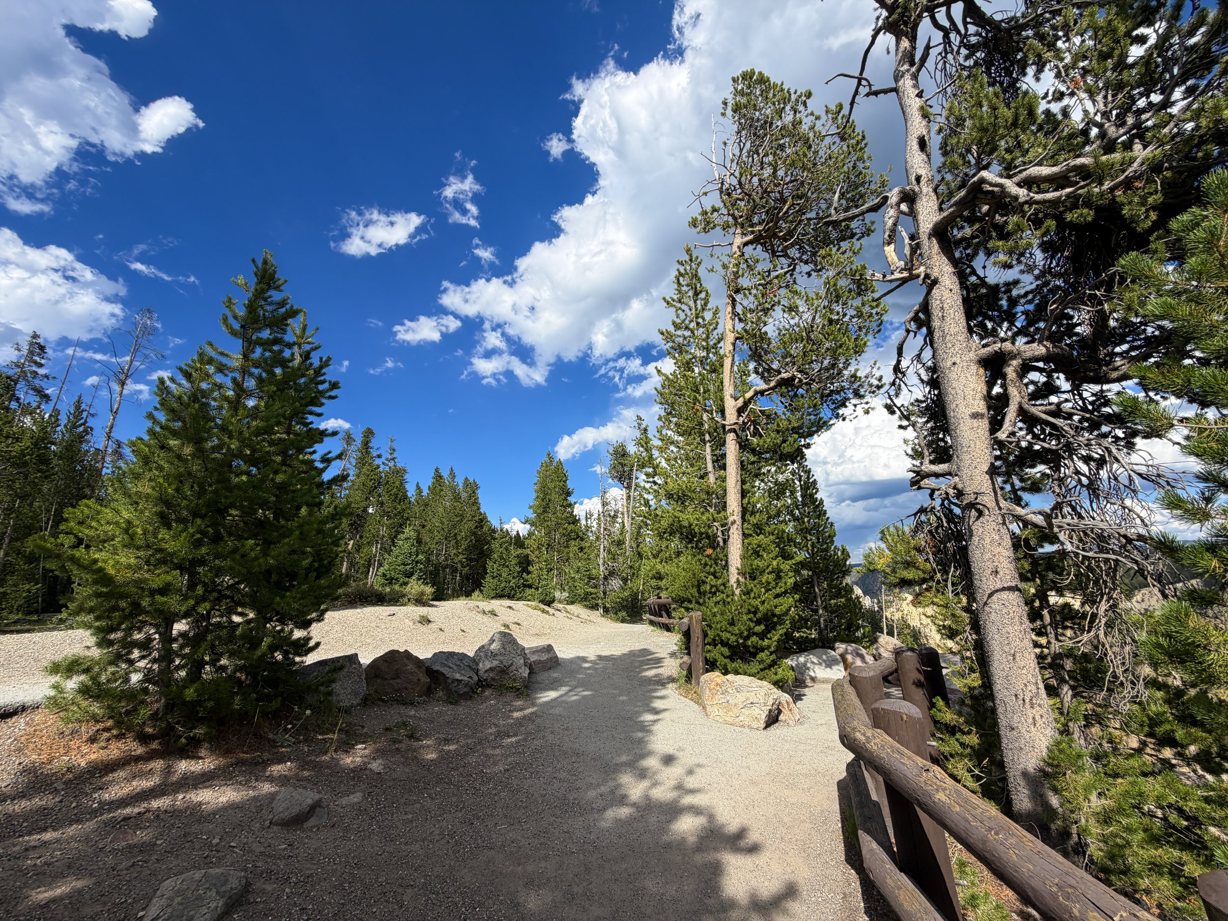 North Rim Hike Yellowstone National Park Wyoming