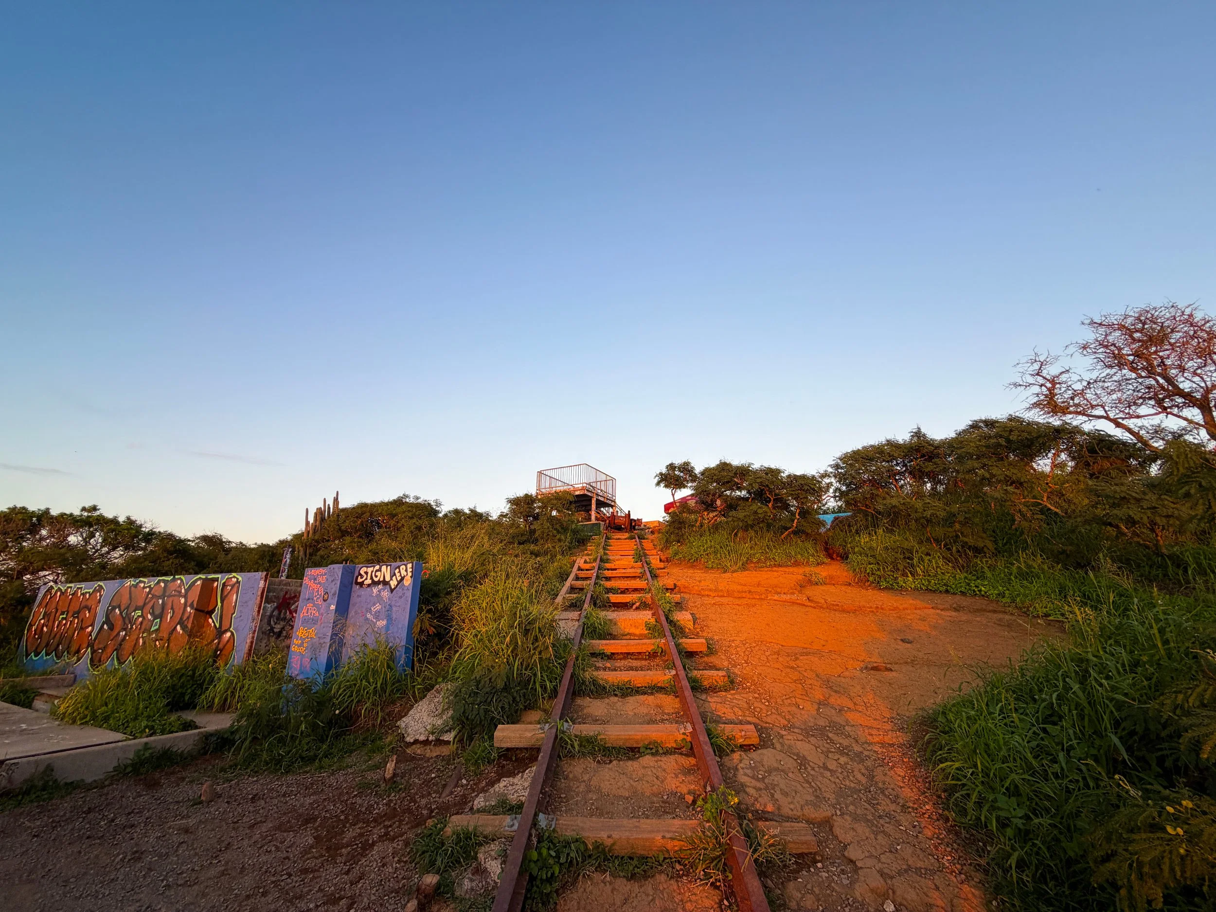 Top of Koko Head Stairs Hike Oahu Hawaii