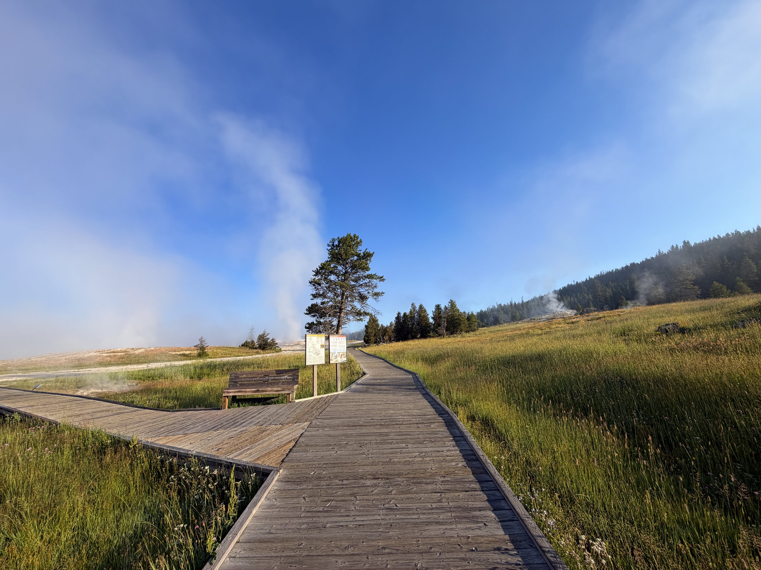 Upper Geyser Hill Trail Yellowstone National Park Wyoming
