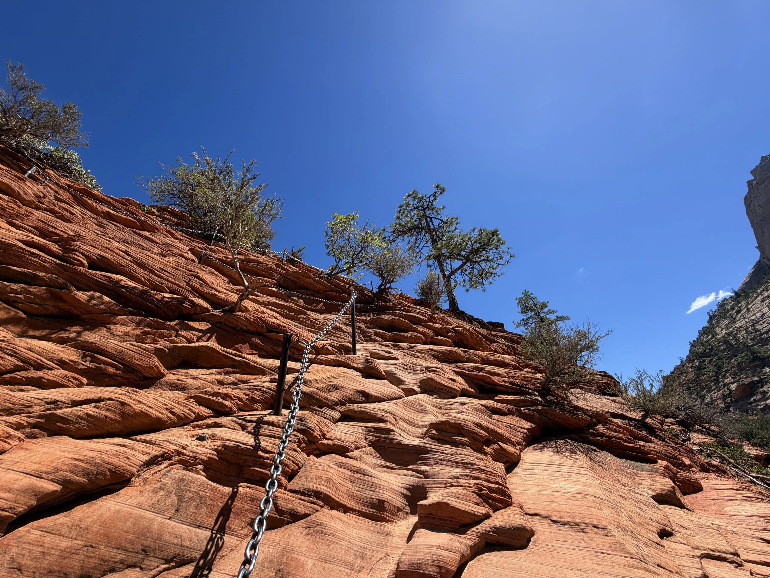Angels Landing Trail Chains Zion National Park Utah