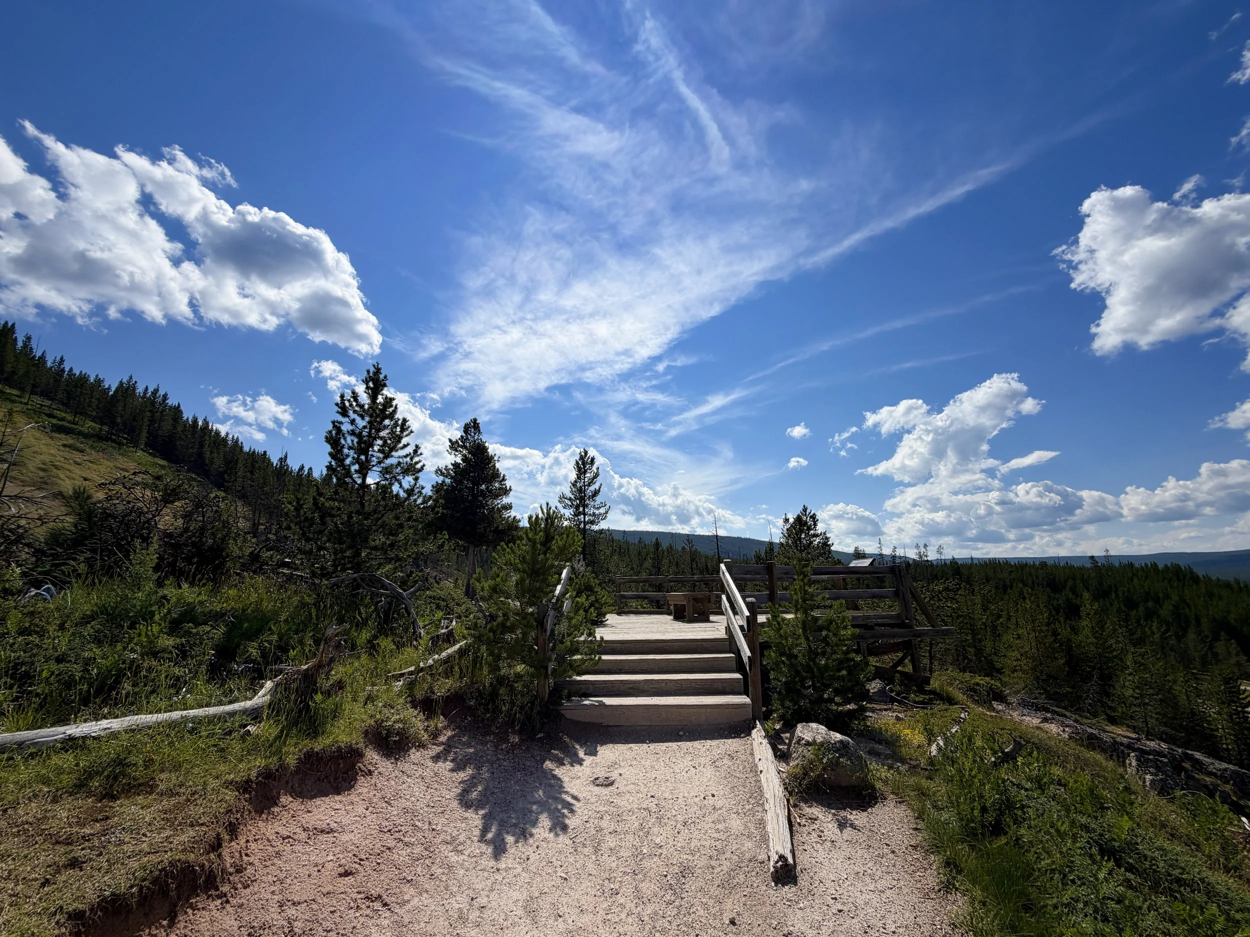 Artists Paintpots Hike Yellowstone National Park Wyoming