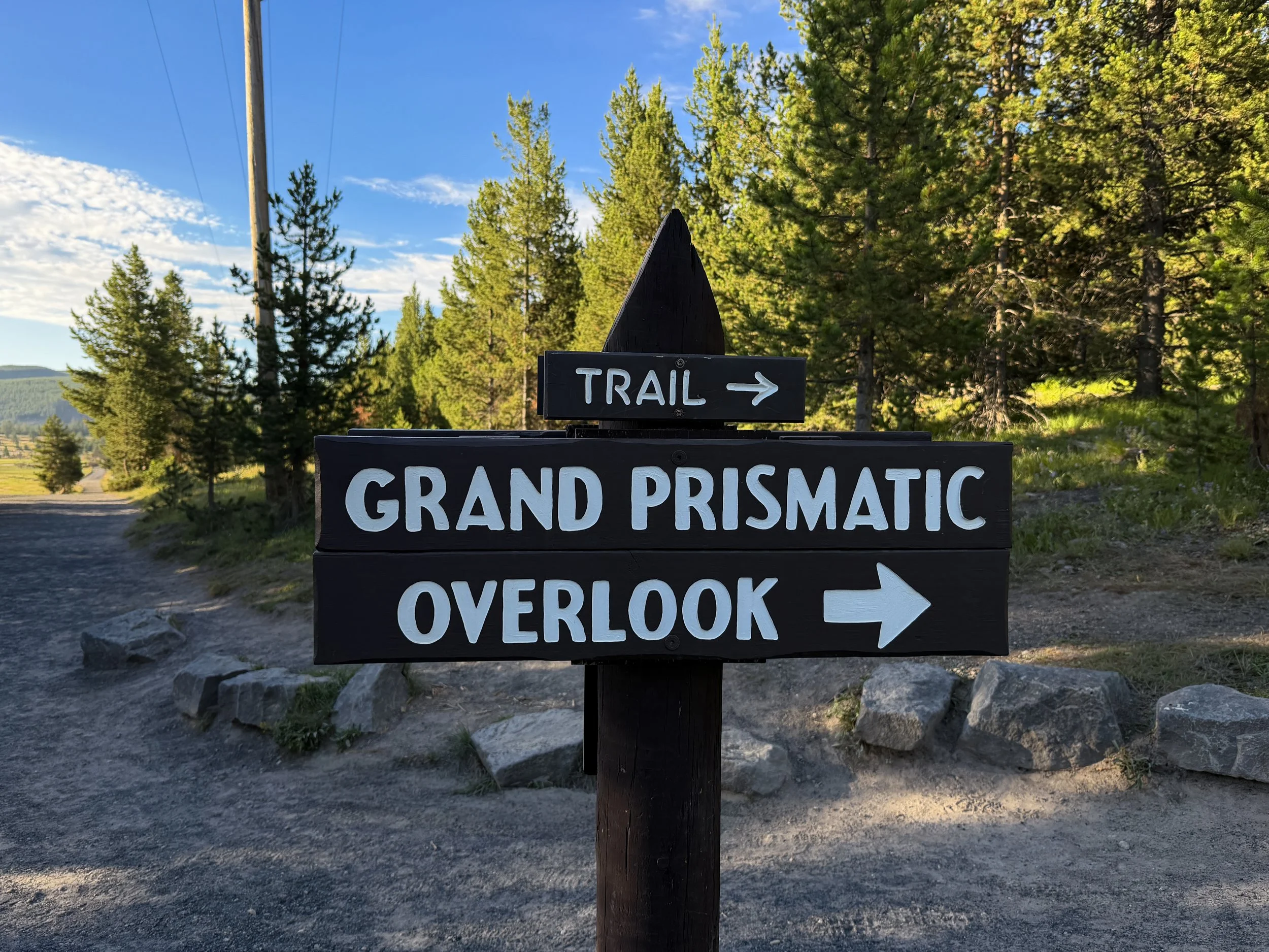 Grand Prismatic Overlook Trail Yellowstone National Park Wyoming