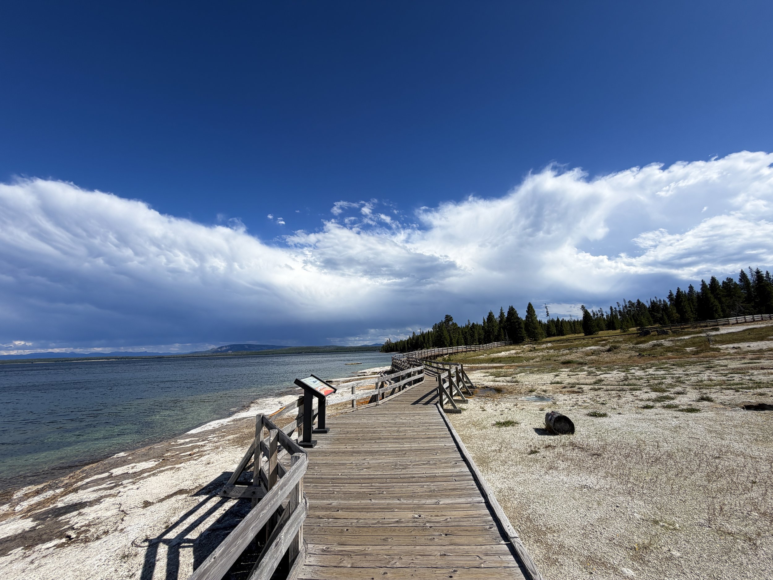 West Thumb Geyser Basin Trail Yellowstone National Park Wyoming