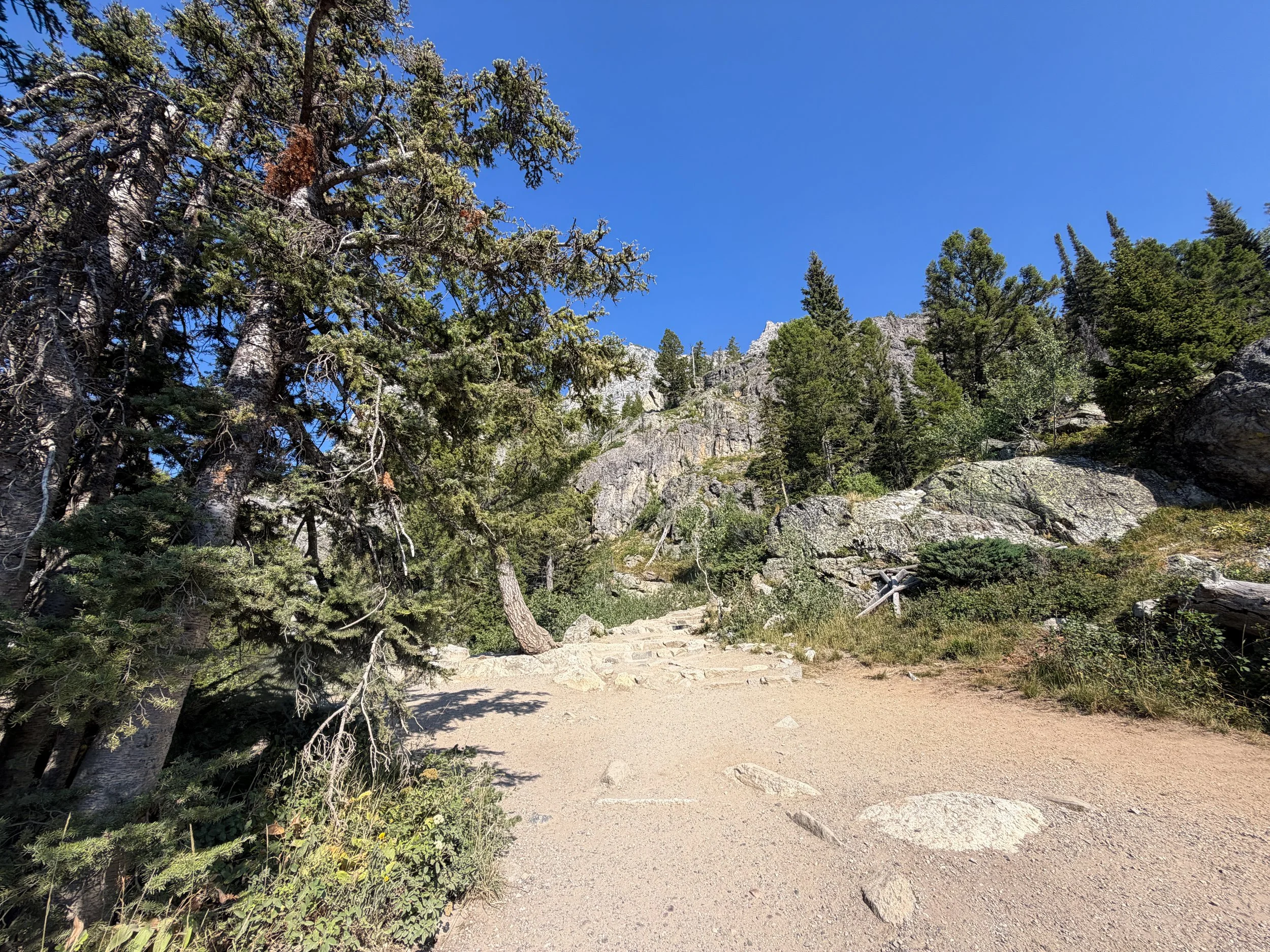 Inspiration Point Trail Switchbacks Grand Teton National Park Wyoming