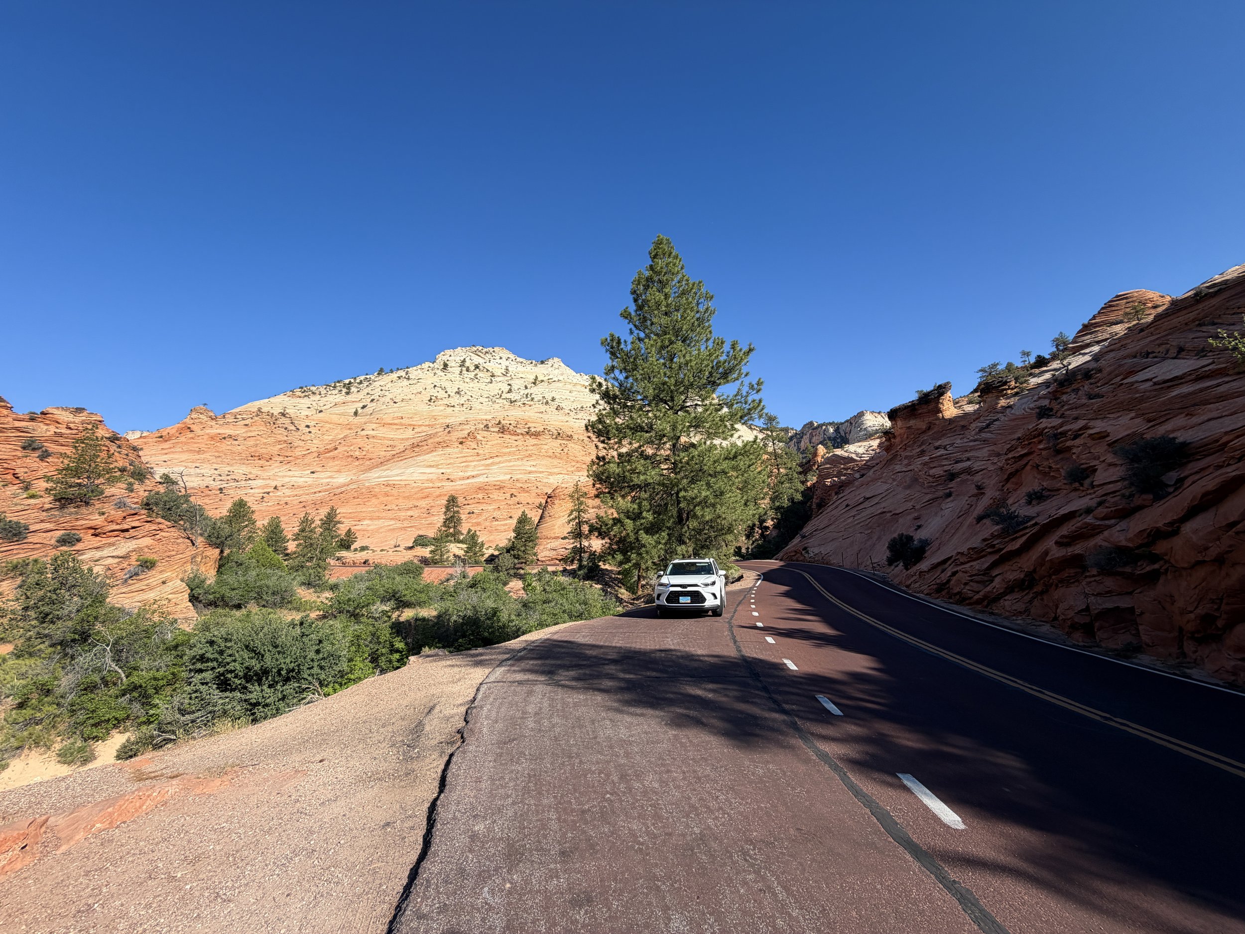 South Ariel Peak Trailhead Parking Zion National Park Utah