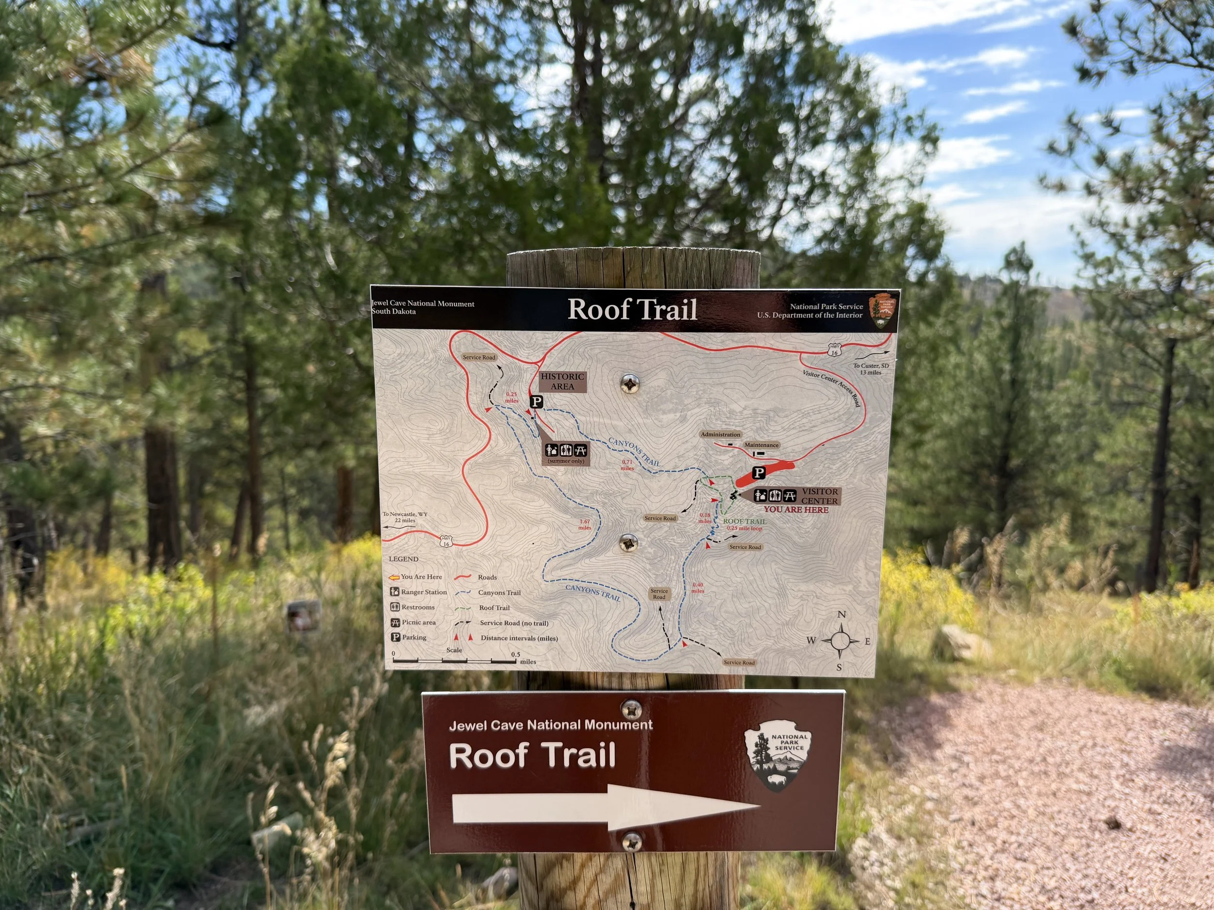 Canyons Trailhead Jewel Cave National Monument Black Hills South Dakota