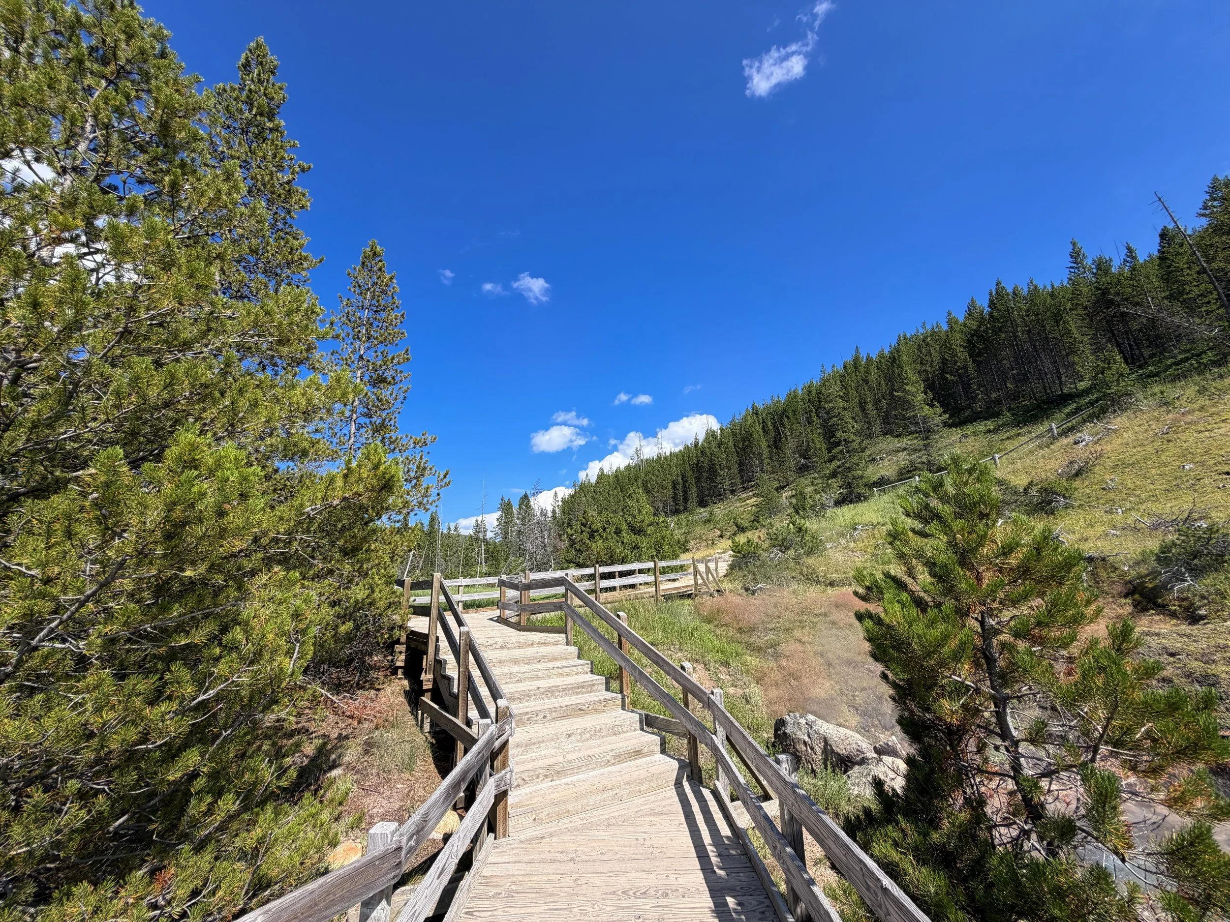 Artists Paintpots Hike Yellowstone National Park Wyoming