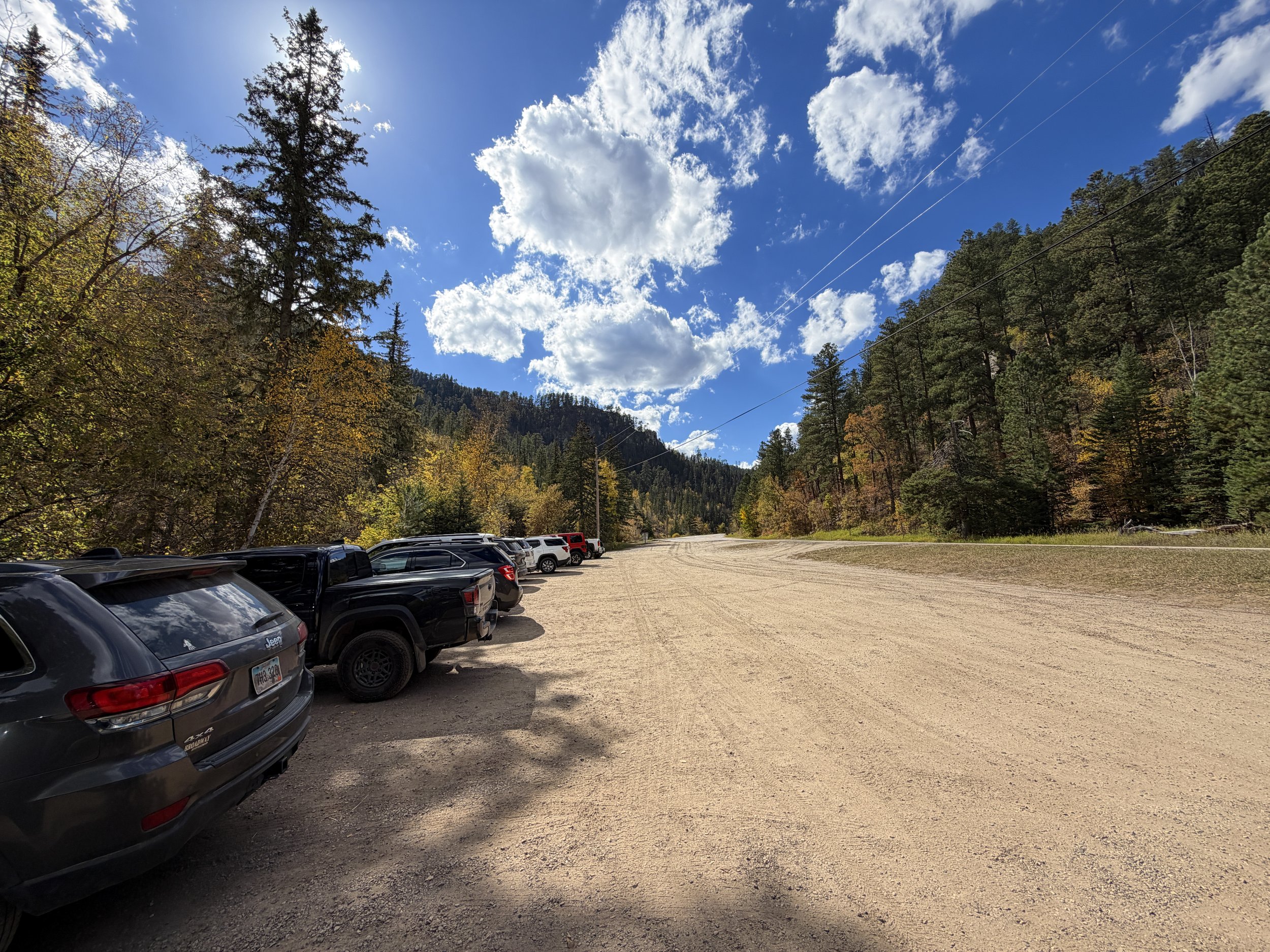 Devils Bathtub Trailhead Parking Spearfish Canyon Black Hills South Dakota