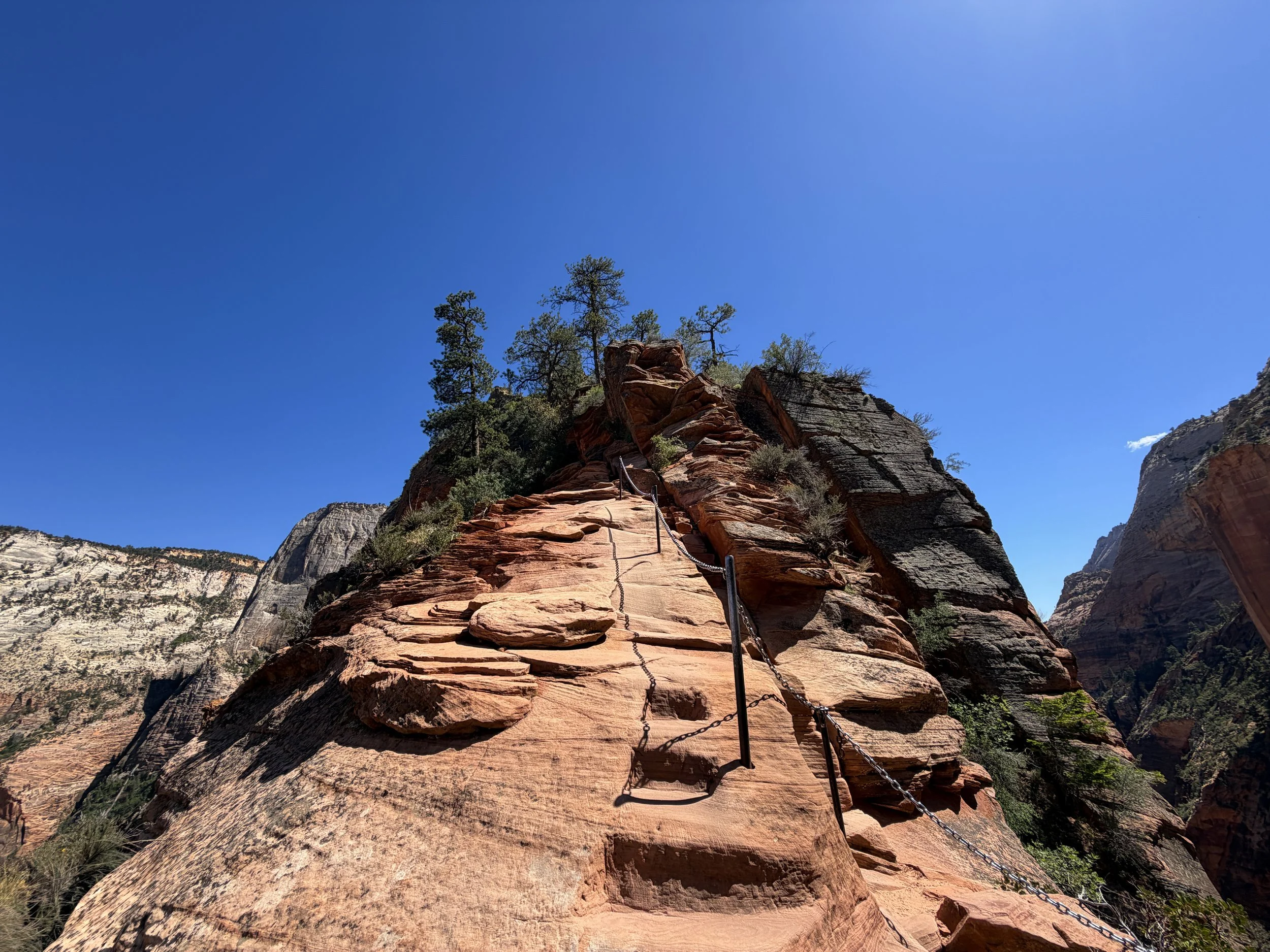 Angels Landing Hike Chains Zion National Park Utah