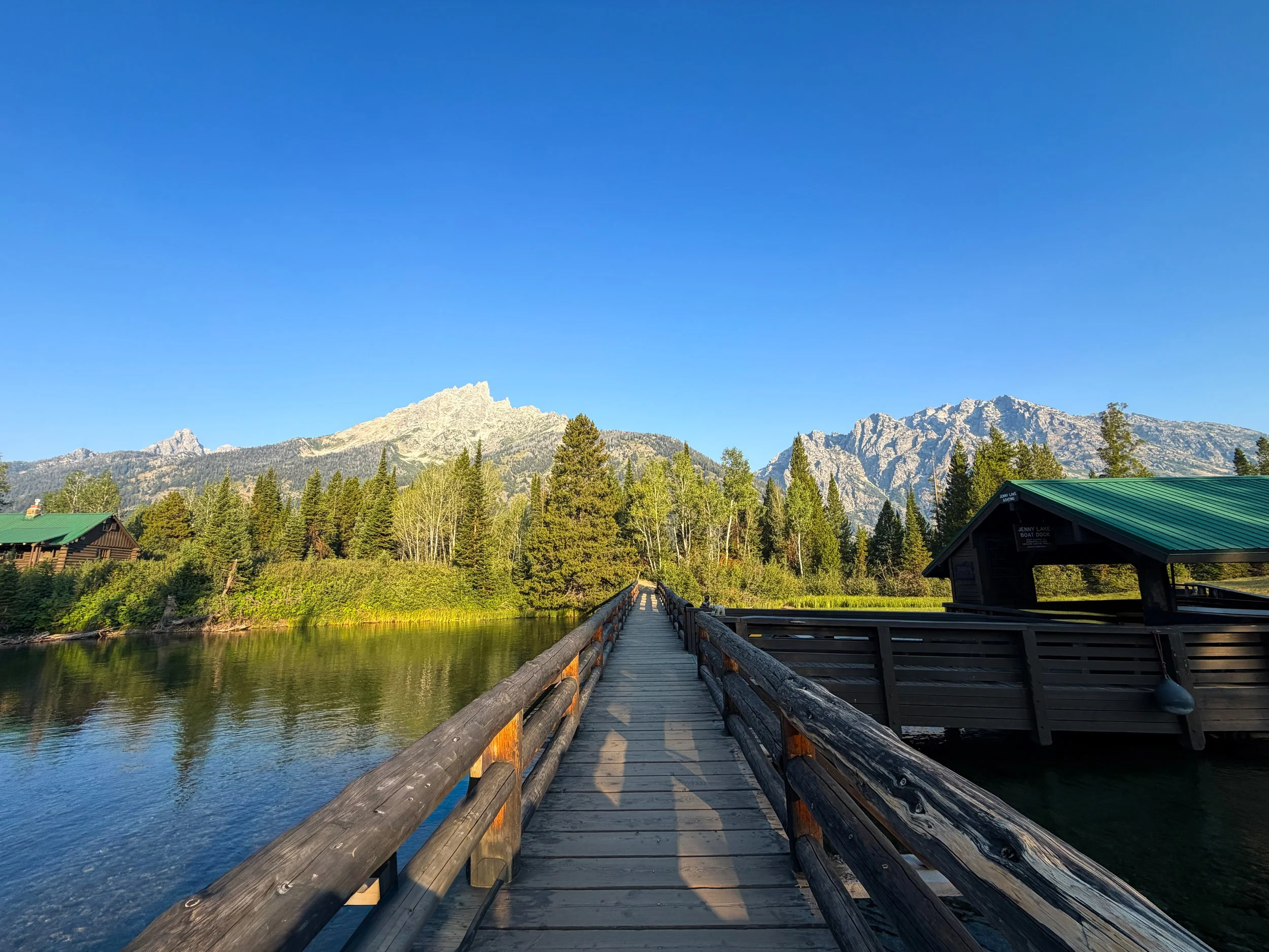 Boat Shuttle to Hidden Falls Trail Grand Teton National Park Wyoming