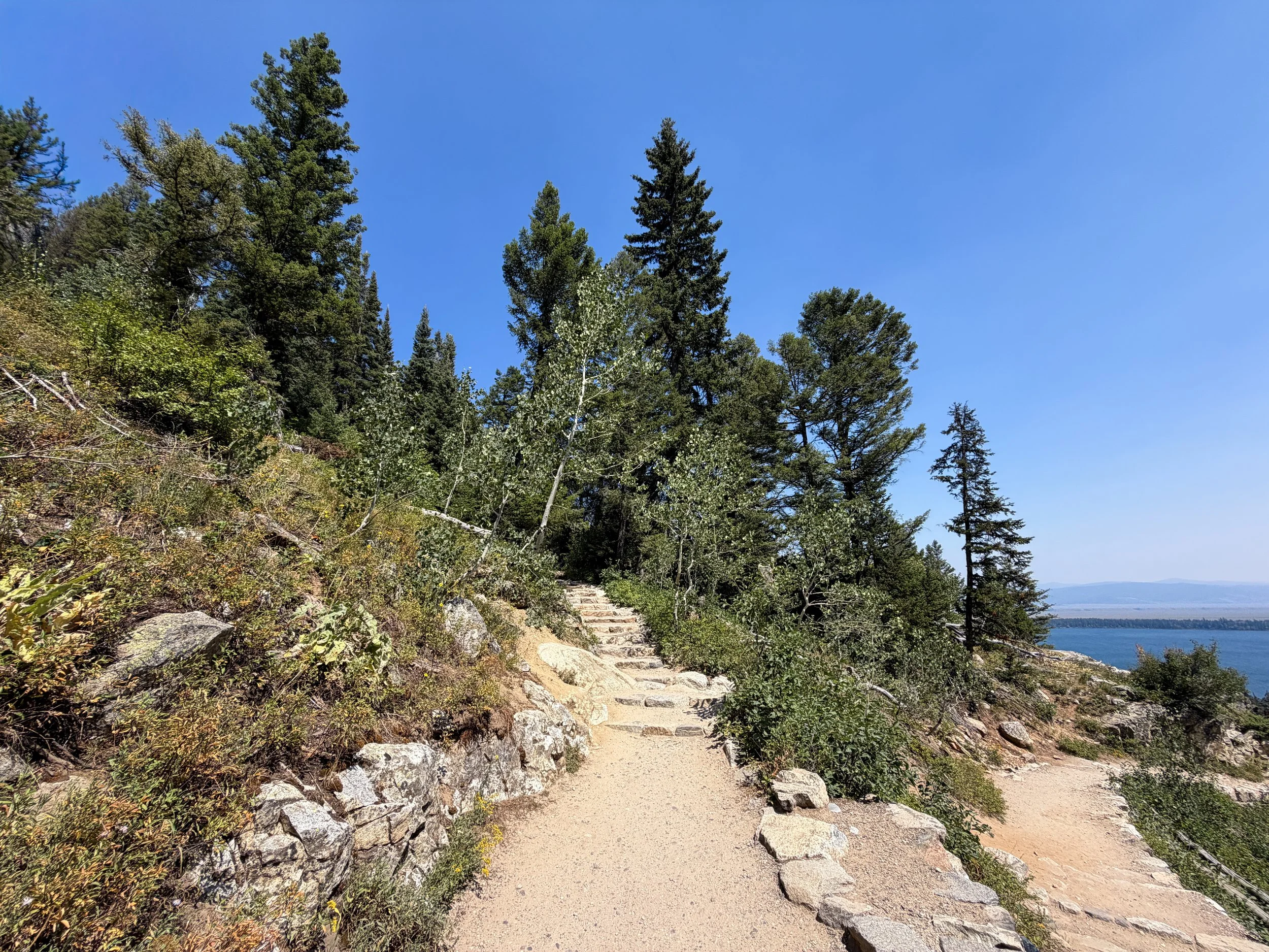 Inspiration Point Trail Switchbacks Grand Teton National Park Wyoming