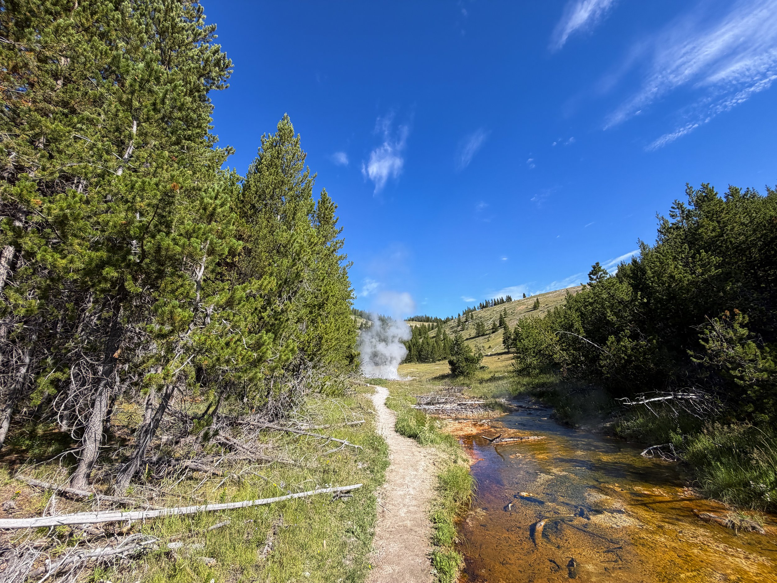 Imperial Geyser Trail Yellowstone National Park Wyoming