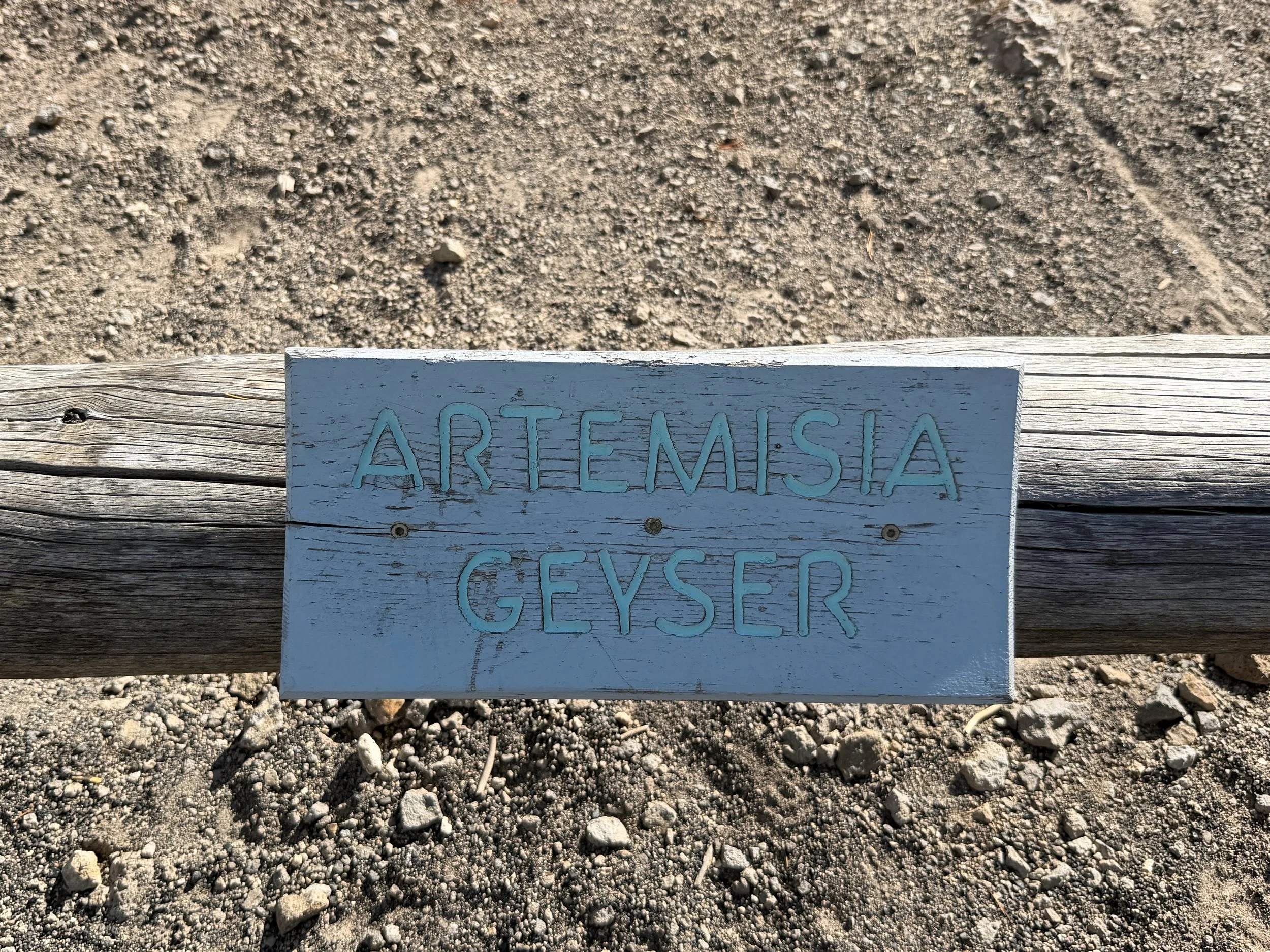 Artemisia Geyser Yellowstone National Park Wyoming