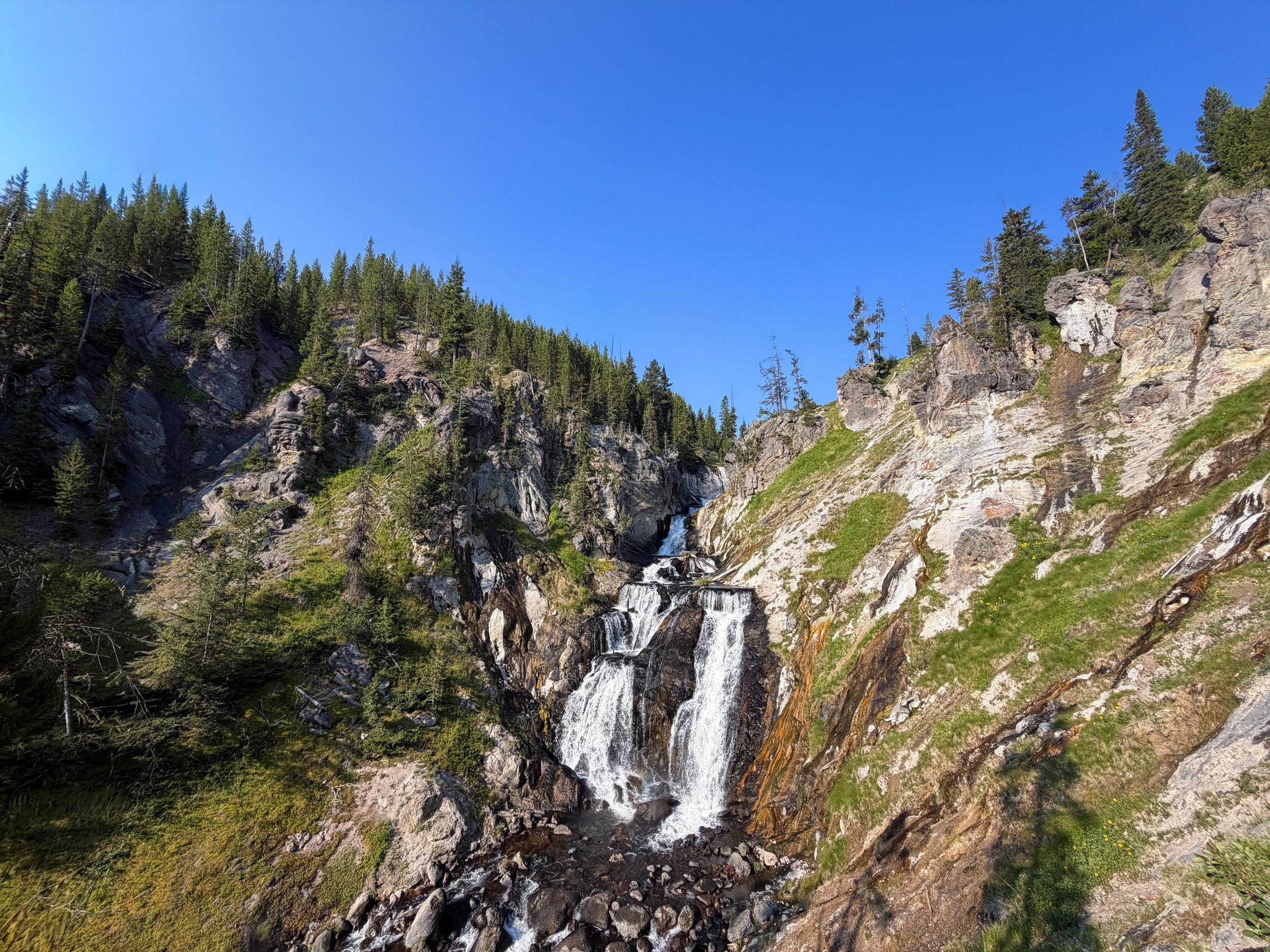 Mystic Falls Yellowstone National Park Wyoming