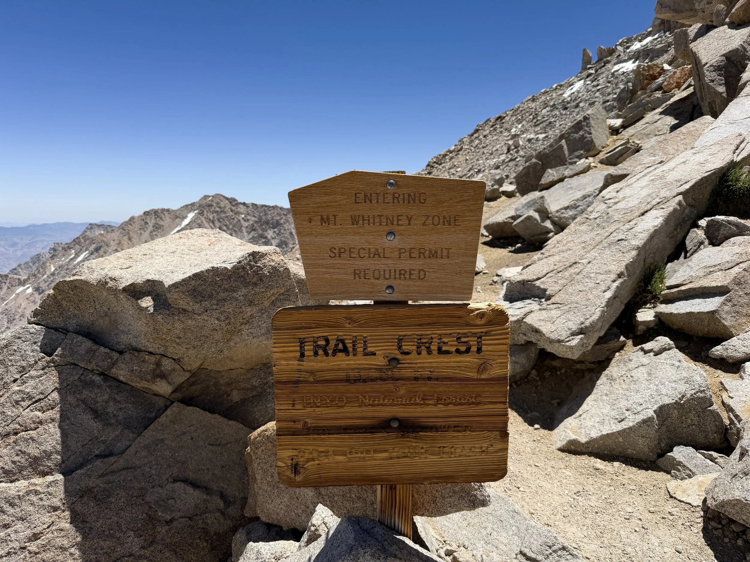 Trail Crest Mt. Whitney Trail Lone Pine California