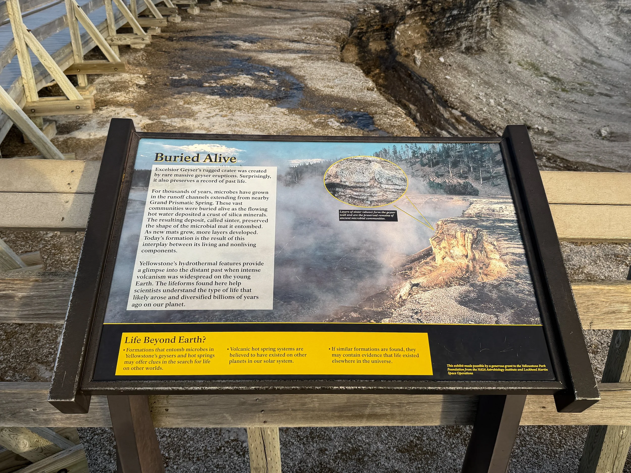 Grand Prismatic Spring Trail Yellowstone National Park Wyoming