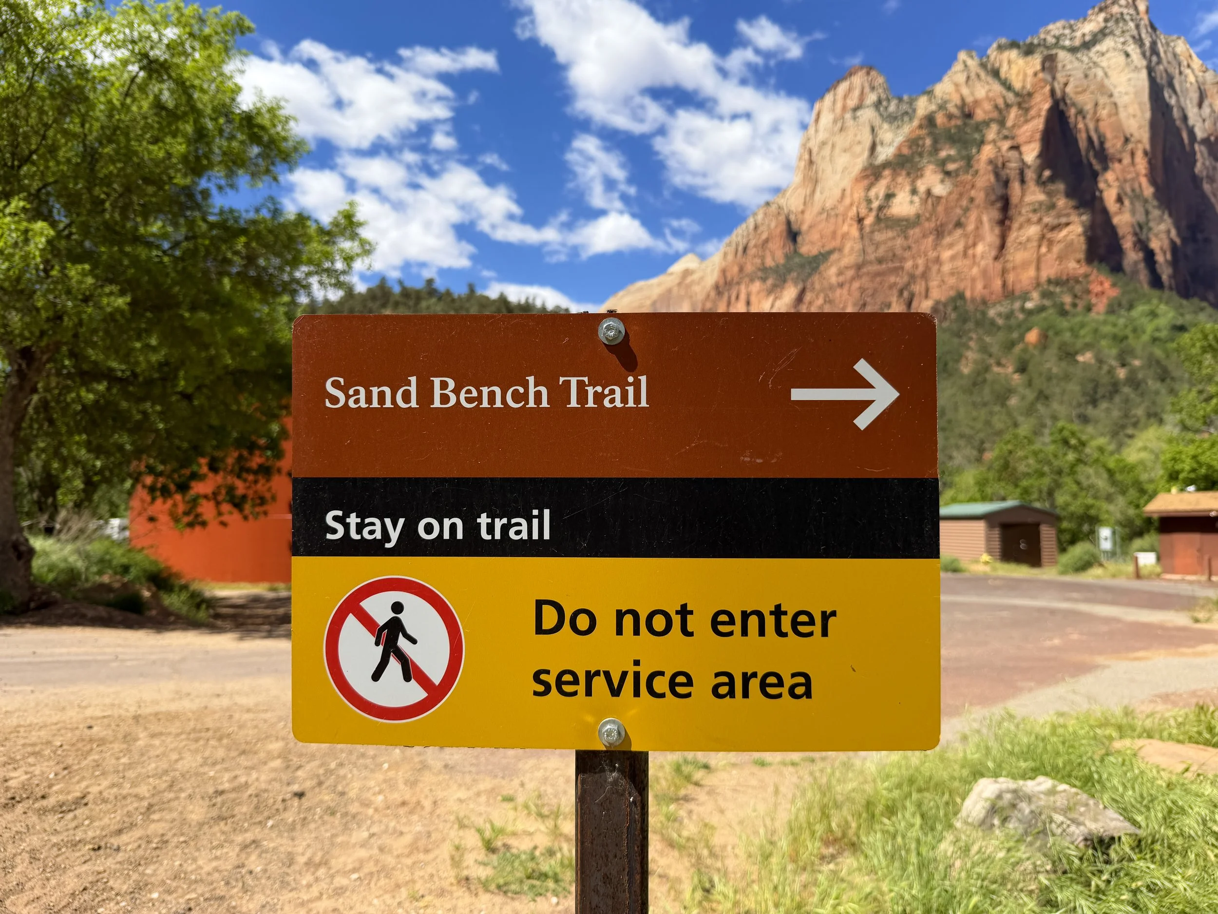 Sand Bench Trail Zion National Park Utah