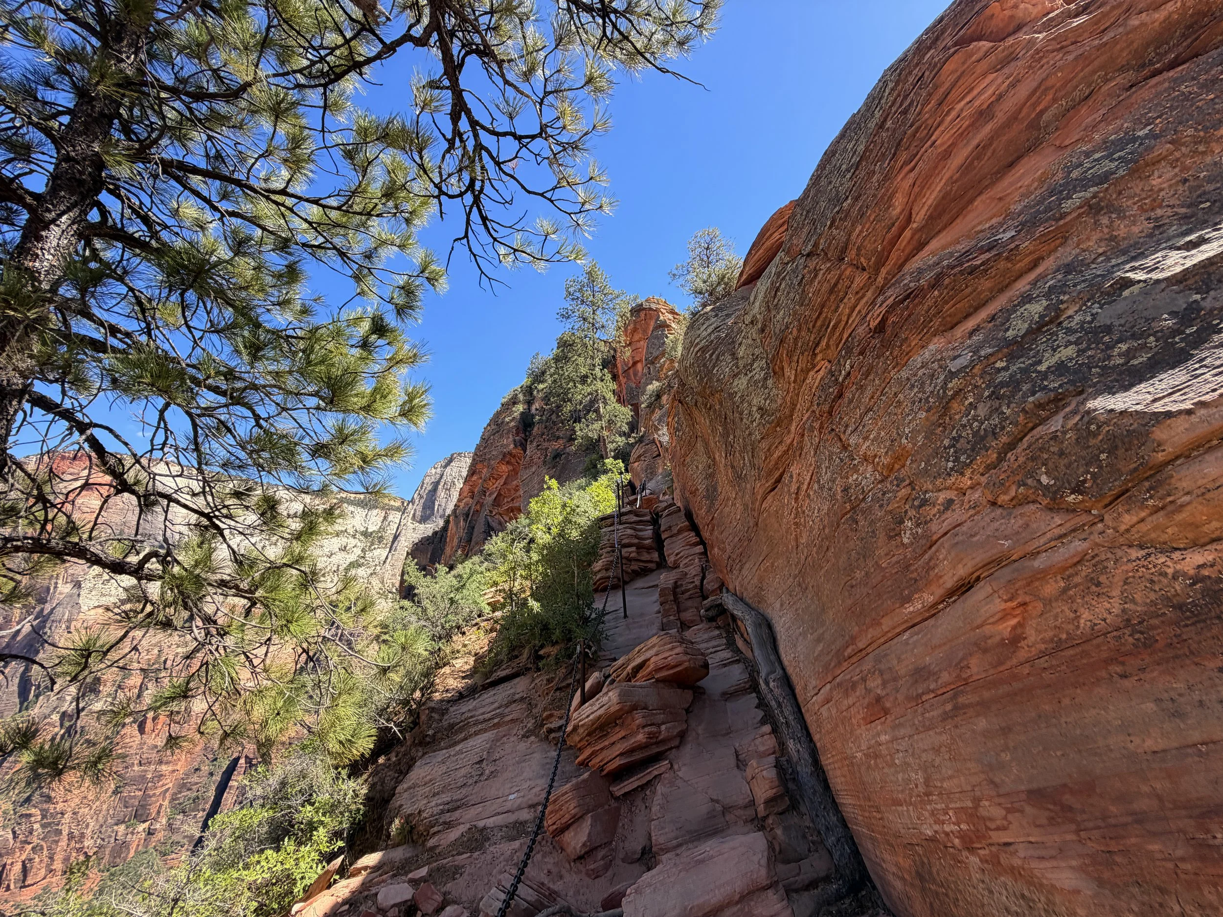 Angels Landing Hike Chains Zion National Park Utah