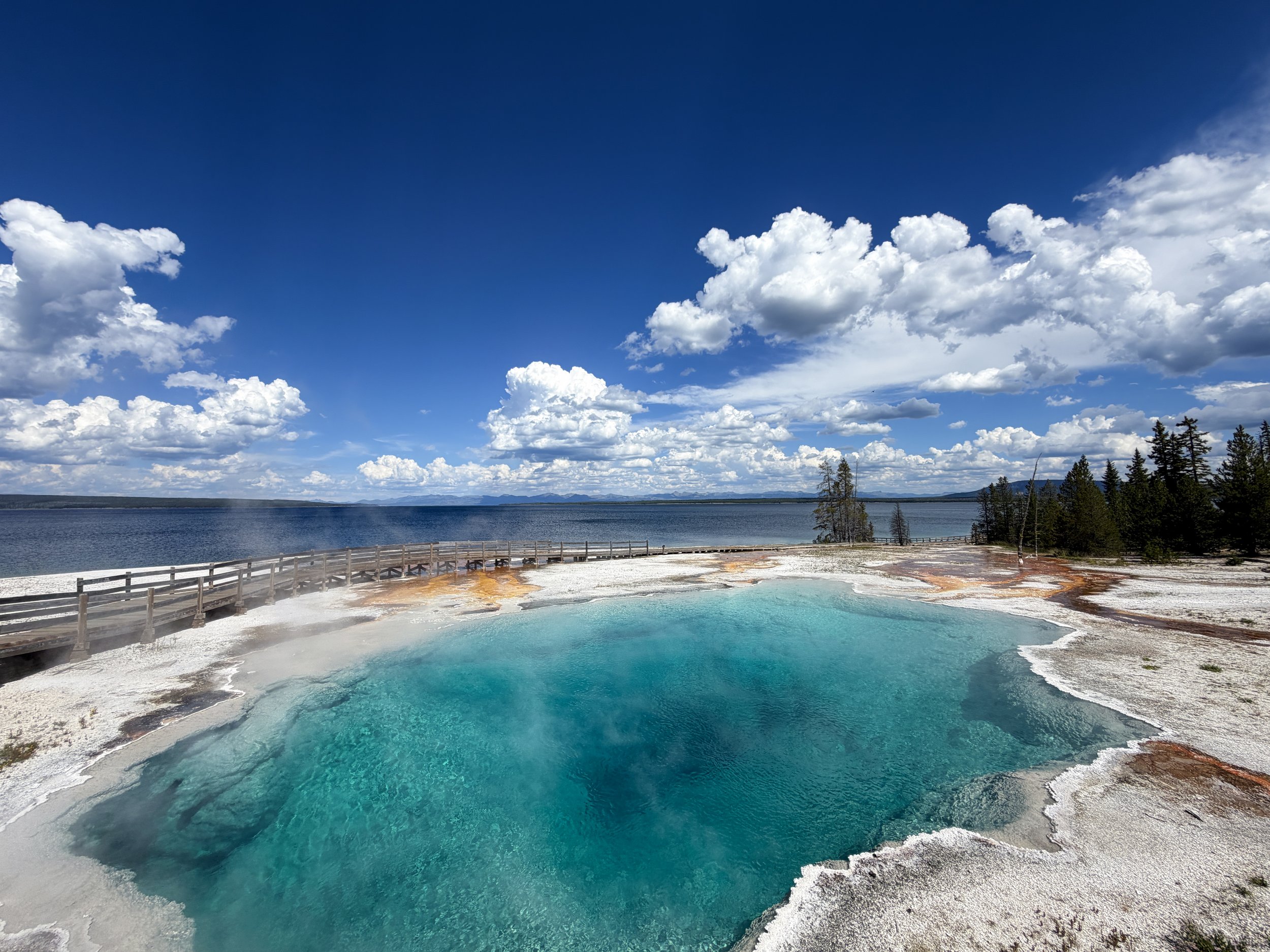 Black Pool West Thumb Geyser Basin Trail Yellowstone National Park Wyoming