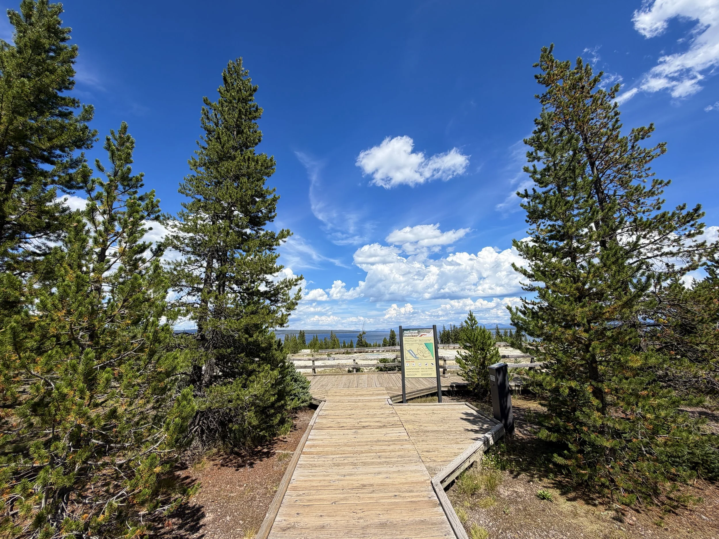 West Thumb Geyser Basin Trail Yellowstone National Park Wyoming