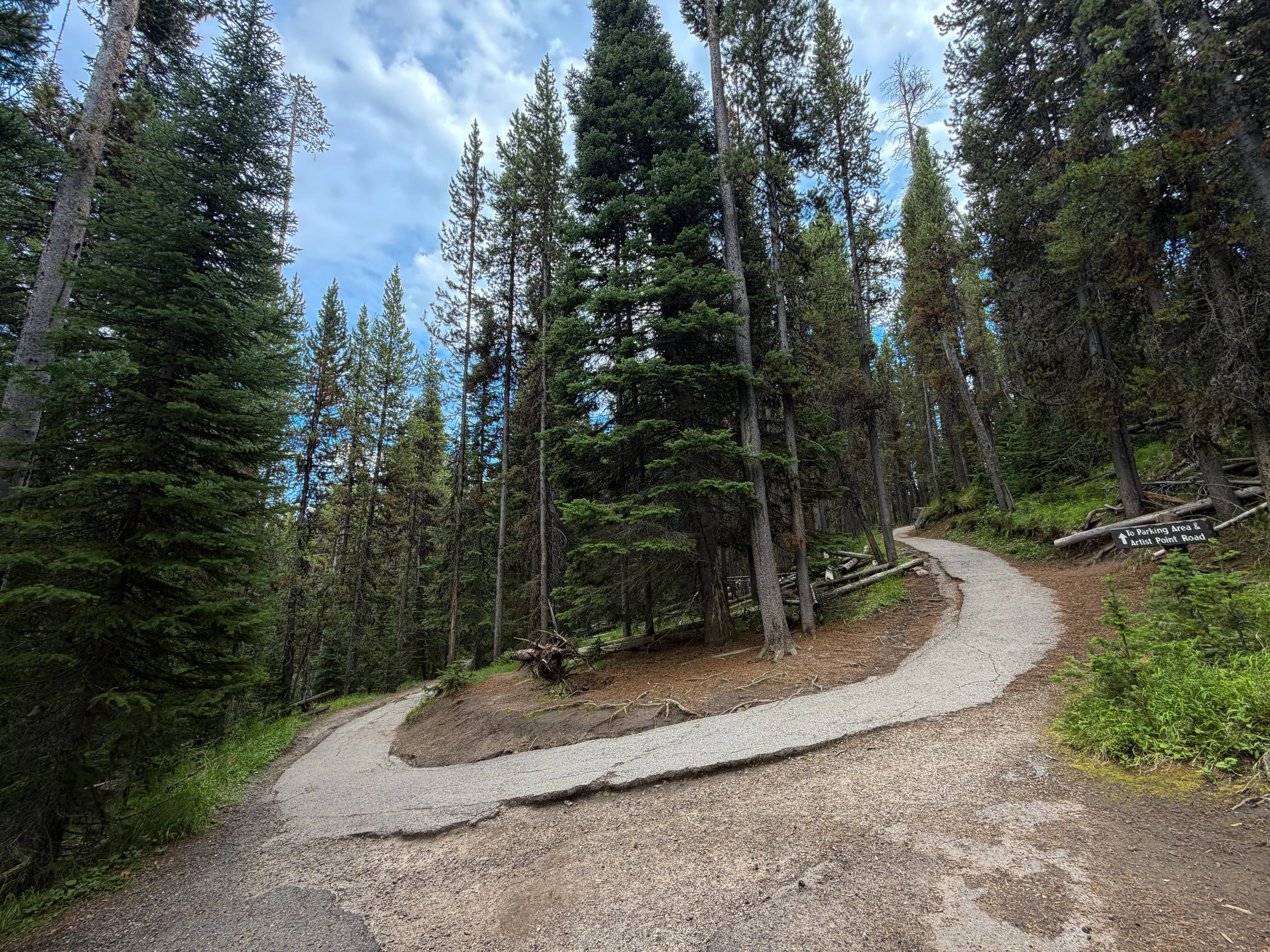 South Rim Trail Yellowstone National Park Wyoming