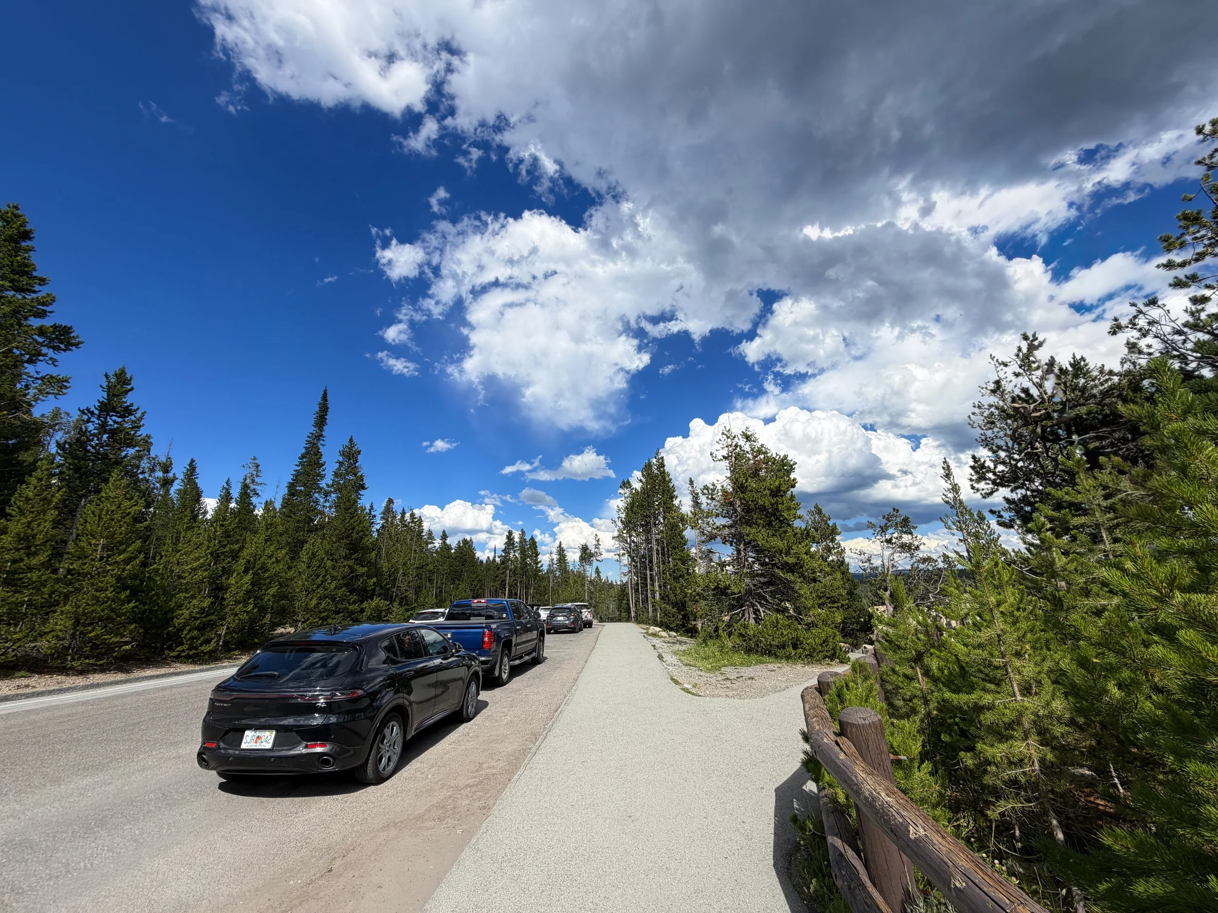North Rim Hike Yellowstone National Park Wyoming