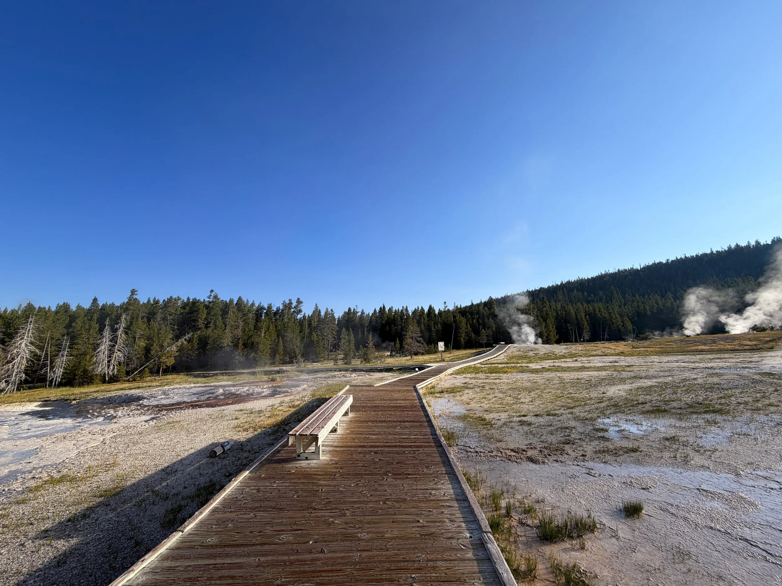 Upper Geyser Hill Trail Yellowstone National Park Wyoming