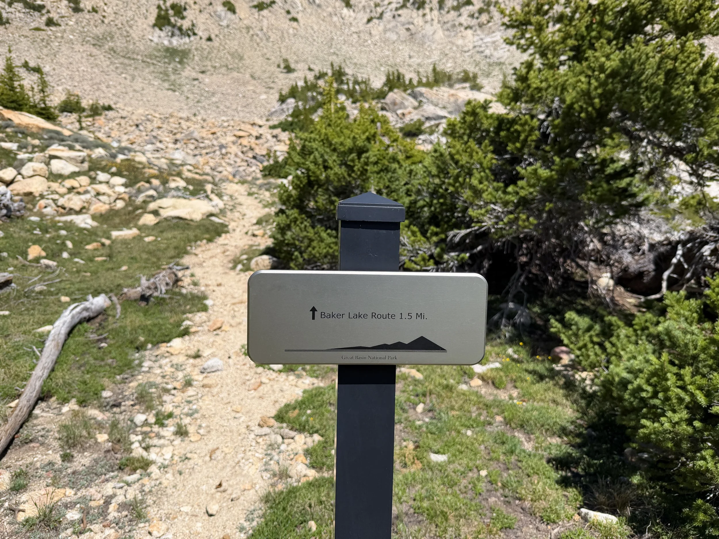 Johnson Lake Trail to Baker Lake Great Basin National Park Nevada