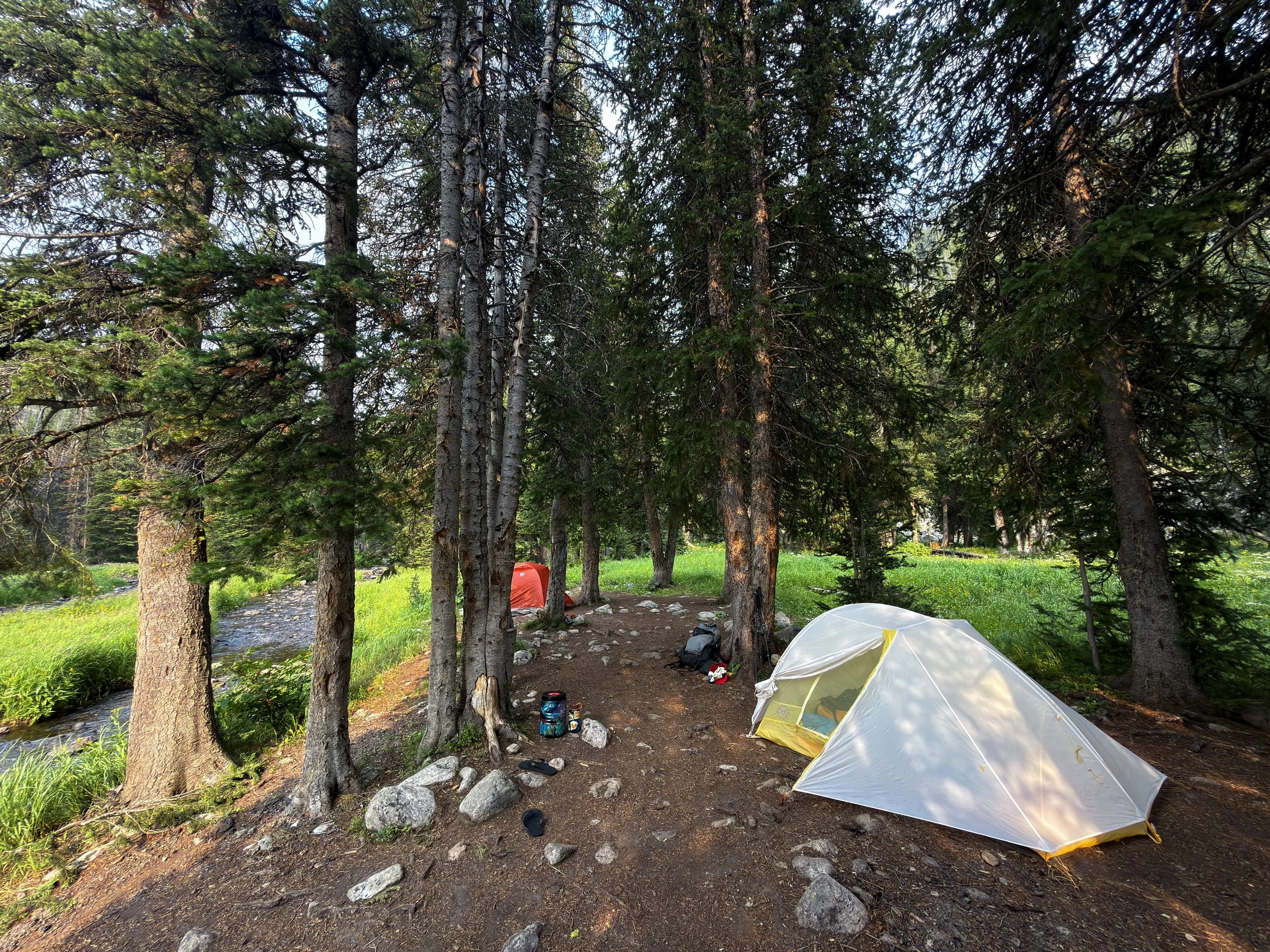 Russell Lake Campsites The Beaten Path Beartooth Mountains Montana