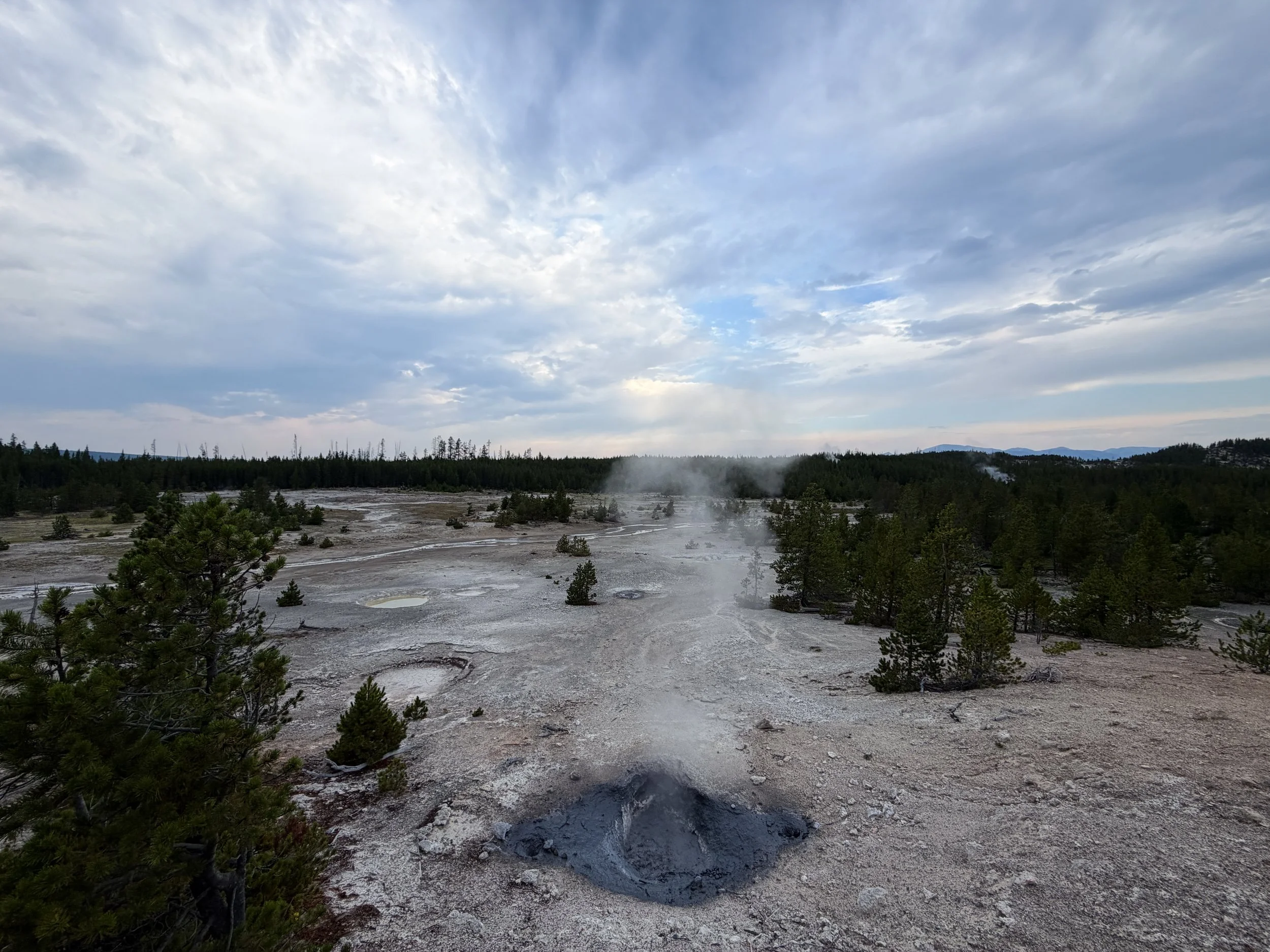 Blue Mud Steam Vent Norris Geyser Basin Trail Yellowstone National Park Wyoming