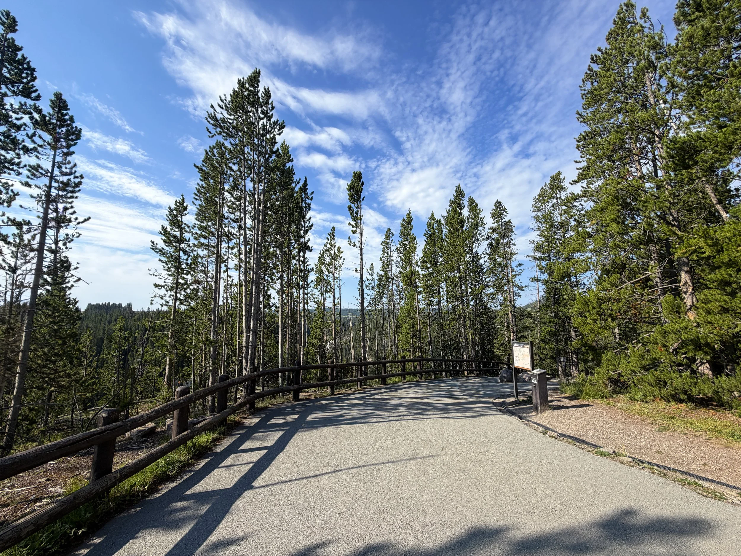 Brink of the Lower Falls Trailhead Yellowstone National Park Wyoming