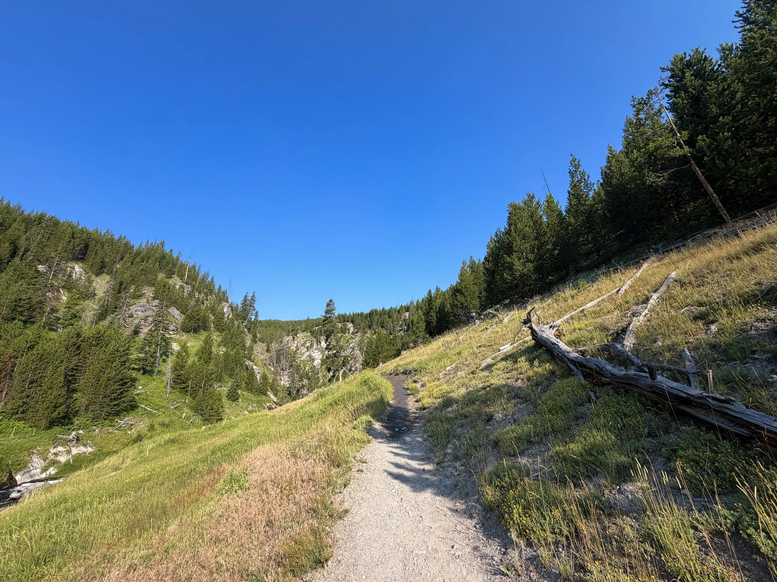Mystic Falls Loop Hike Yellowstone National Park Wyoming