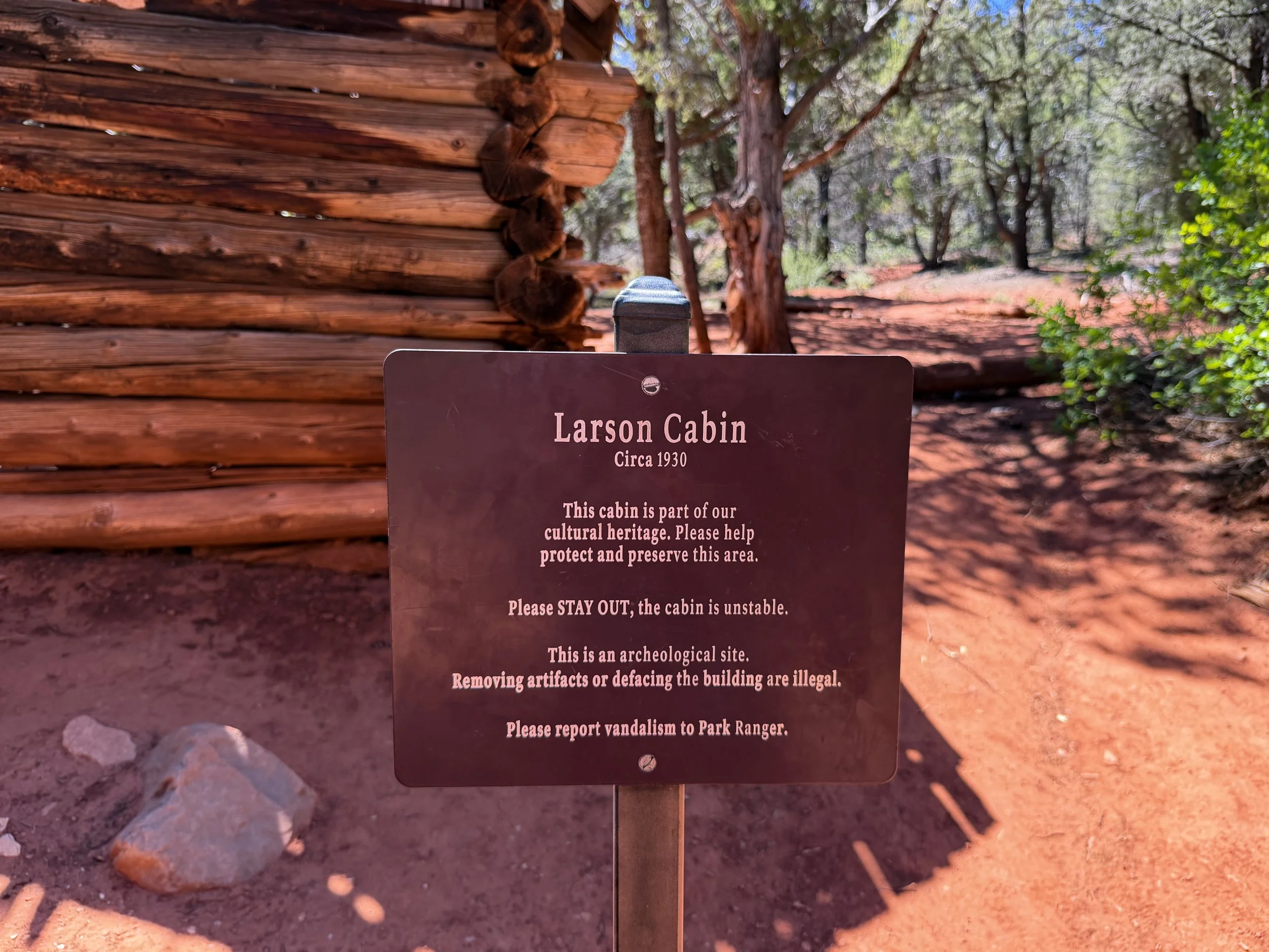 Larson Cabin Taylor Creek Trail Zion National Park Utah