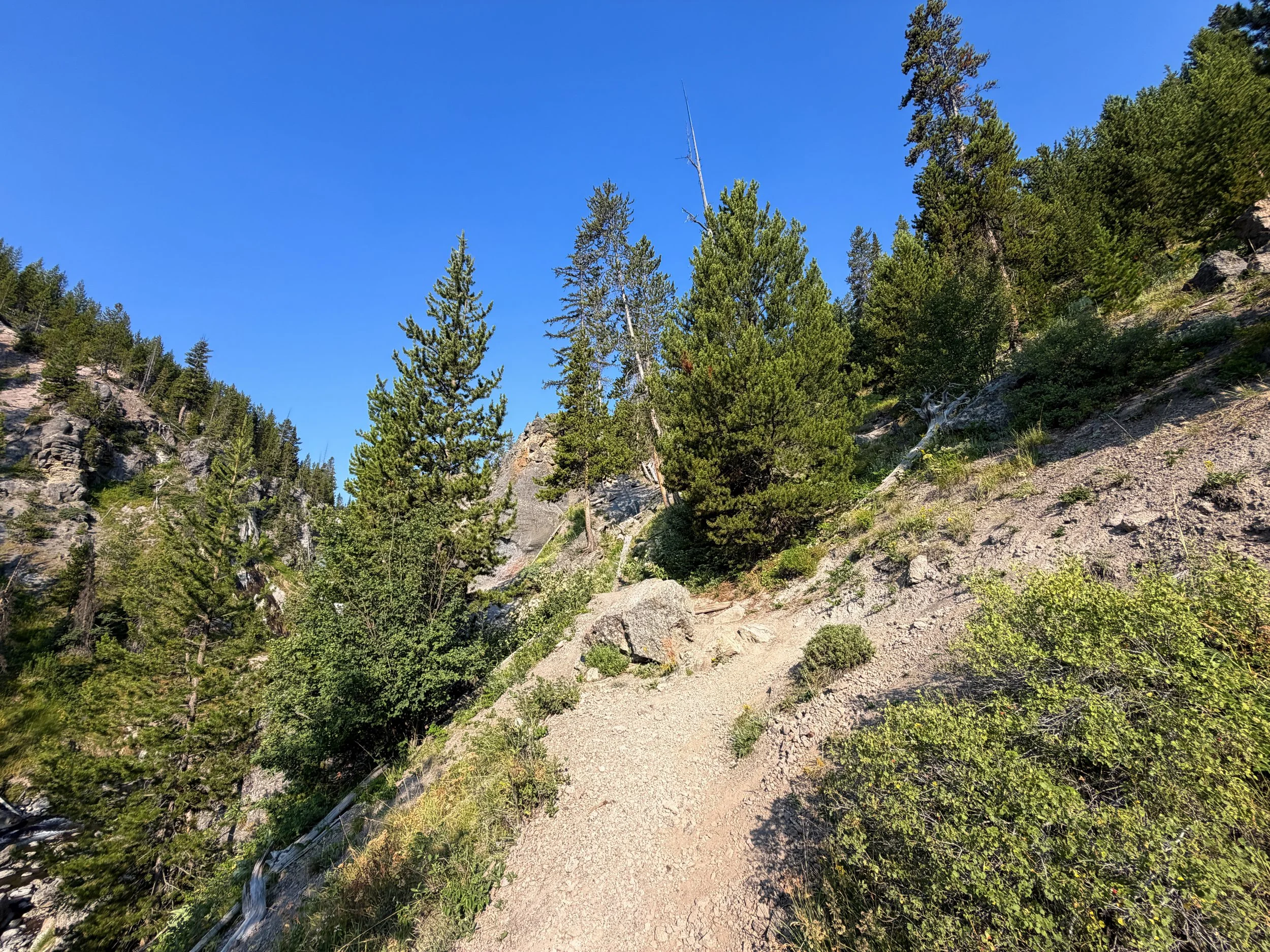 Mystic Falls Loop Hike Yellowstone National Park Wyoming
