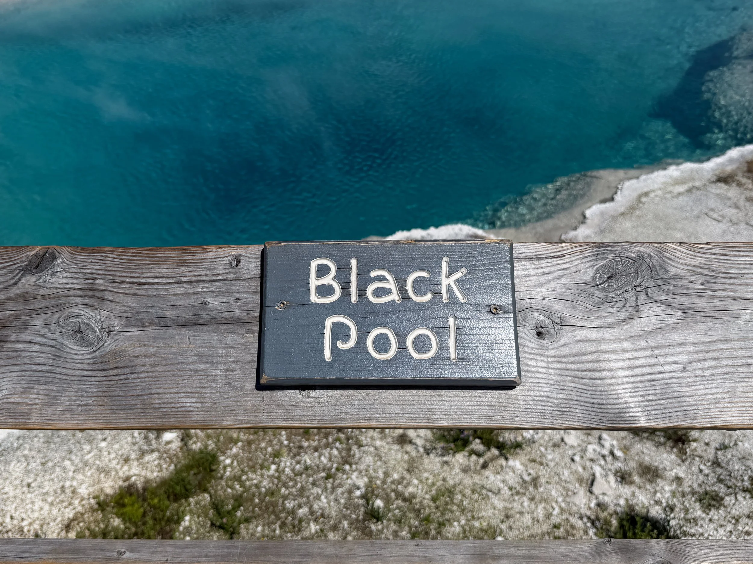 Black Pool West Thumb Geyser Basin Trail Yellowstone National Park Wyoming