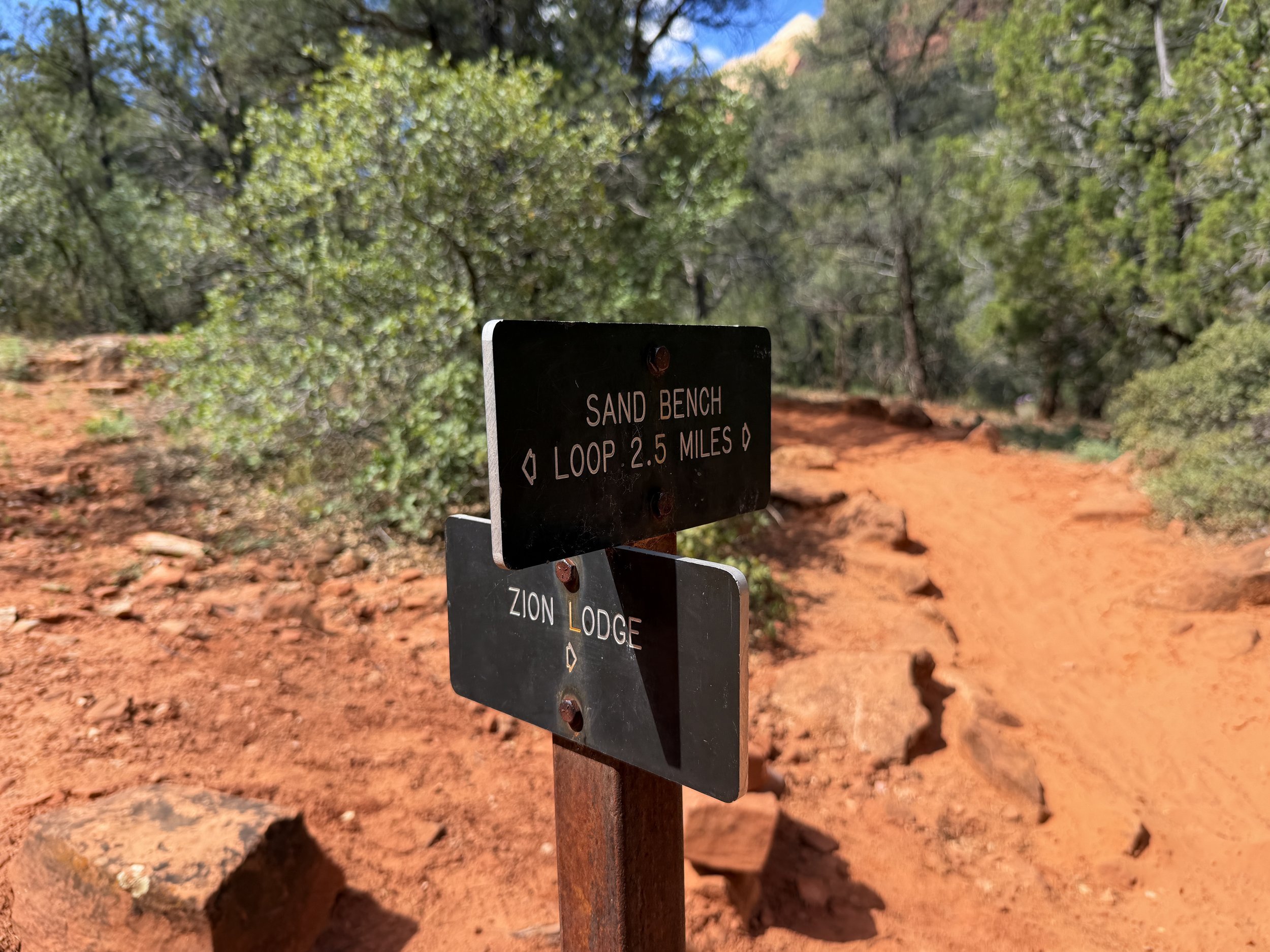 Sand Bench Trail Zion National Park Utah